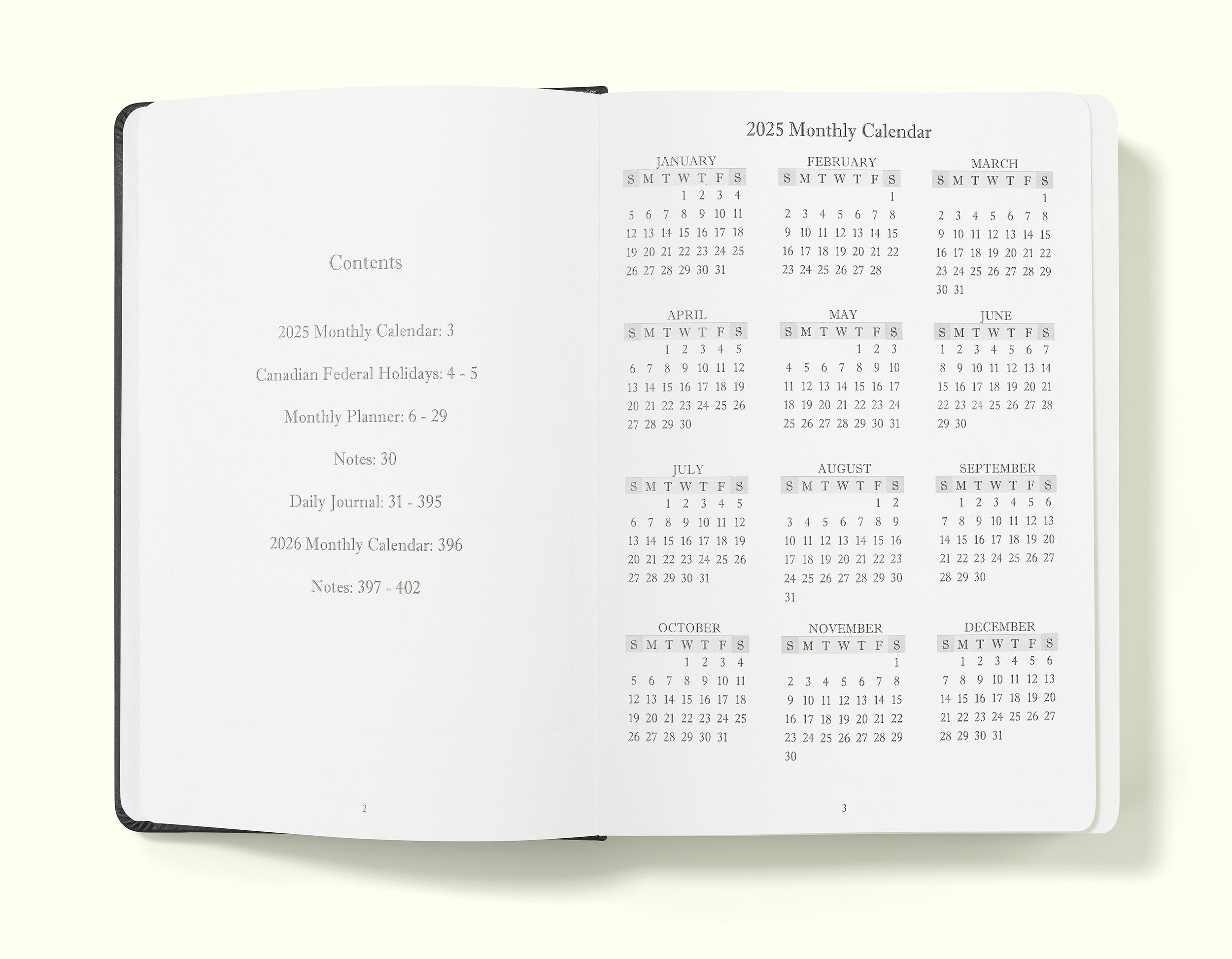 The Executive Journal – 2025 Daily Planner and Diary