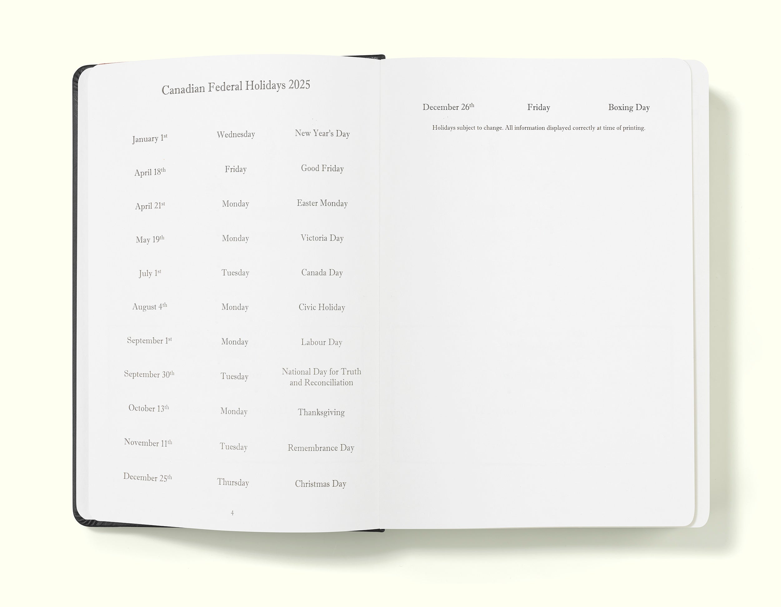 The Executive Journal – 2025 Daily Planner and Diary