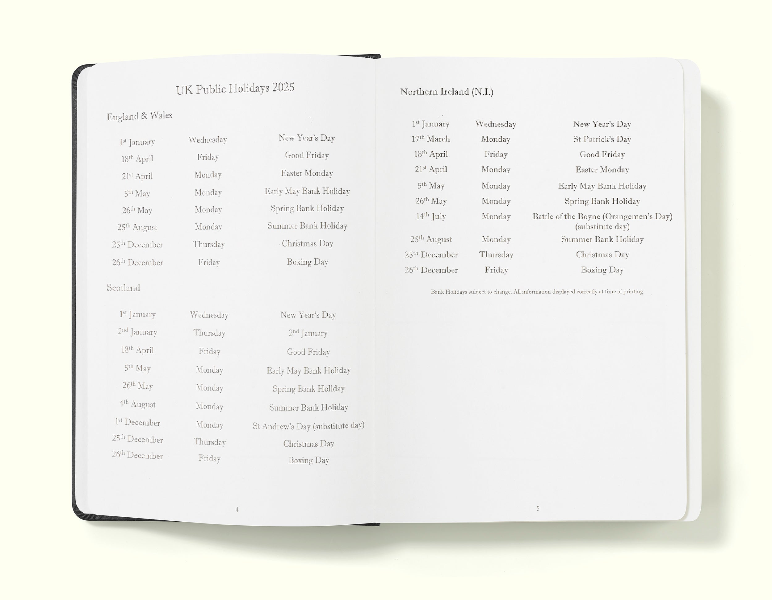 The Executive Journal – 2025 Daily Planner and Diary