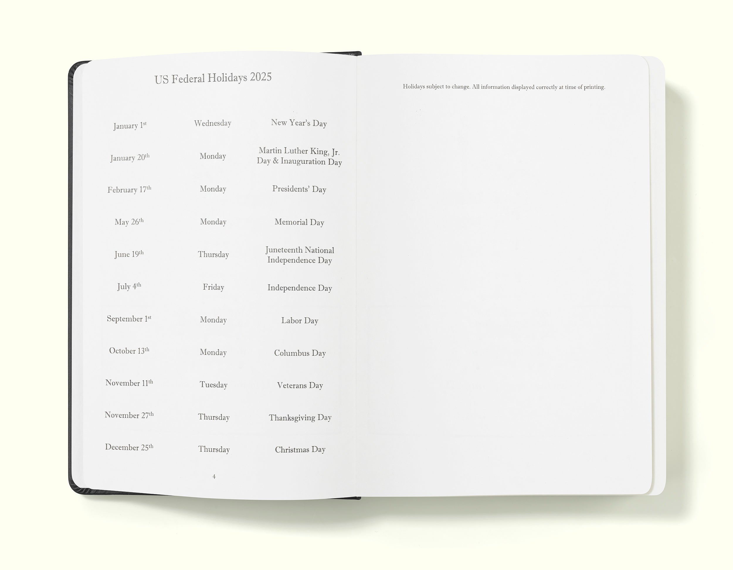 The Executive Journal – 2025 Daily Planner and Diary