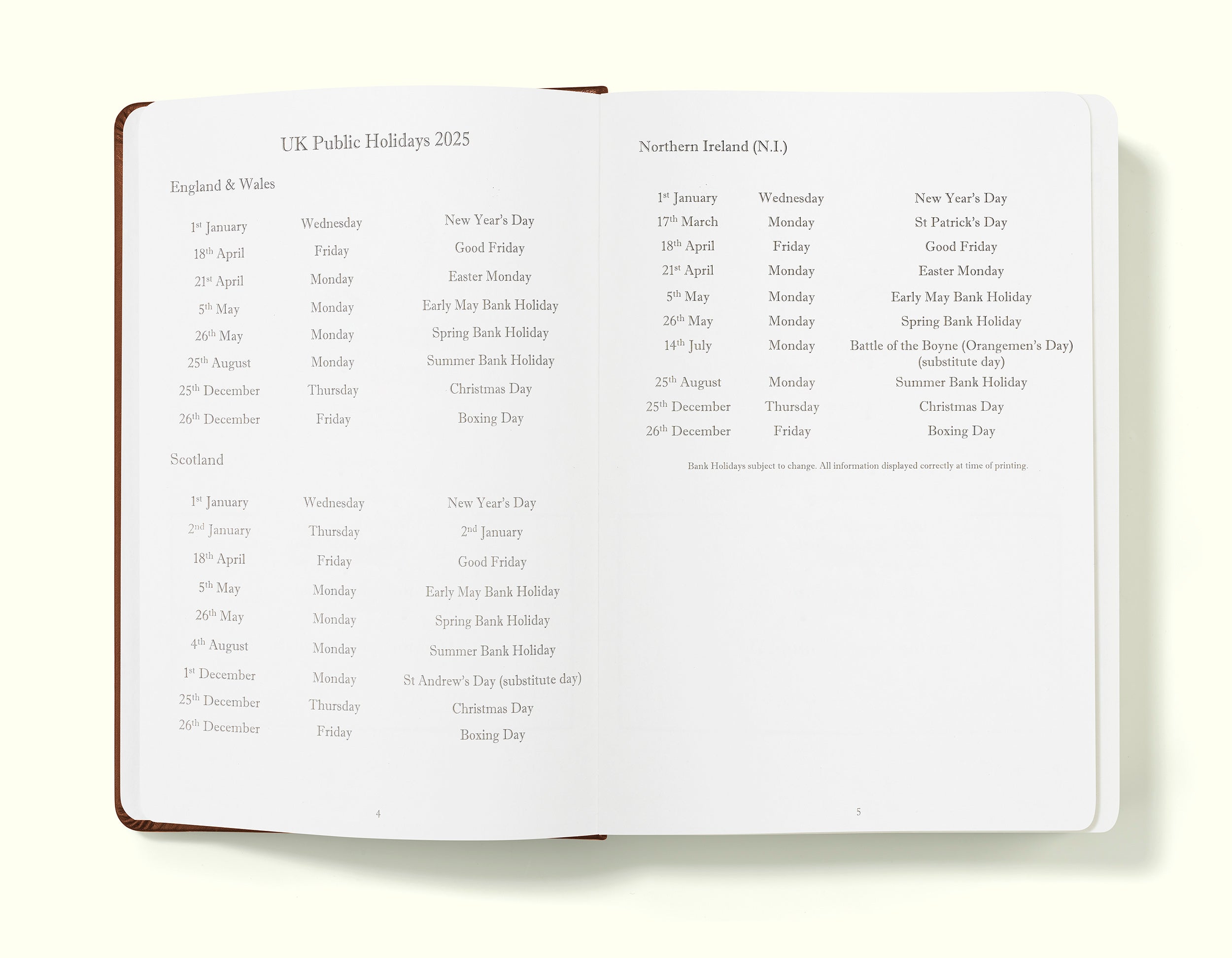 The Executive Journal – 2025 Daily Planner and Diary