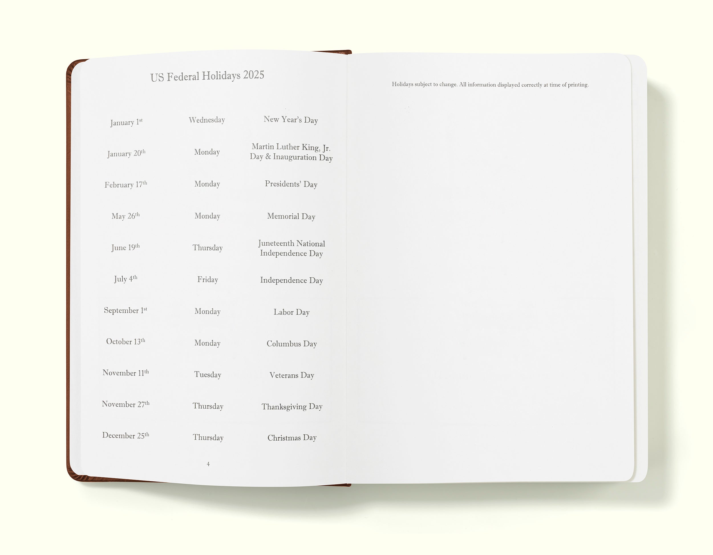 The Executive Journal – 2025 Daily Planner and Diary