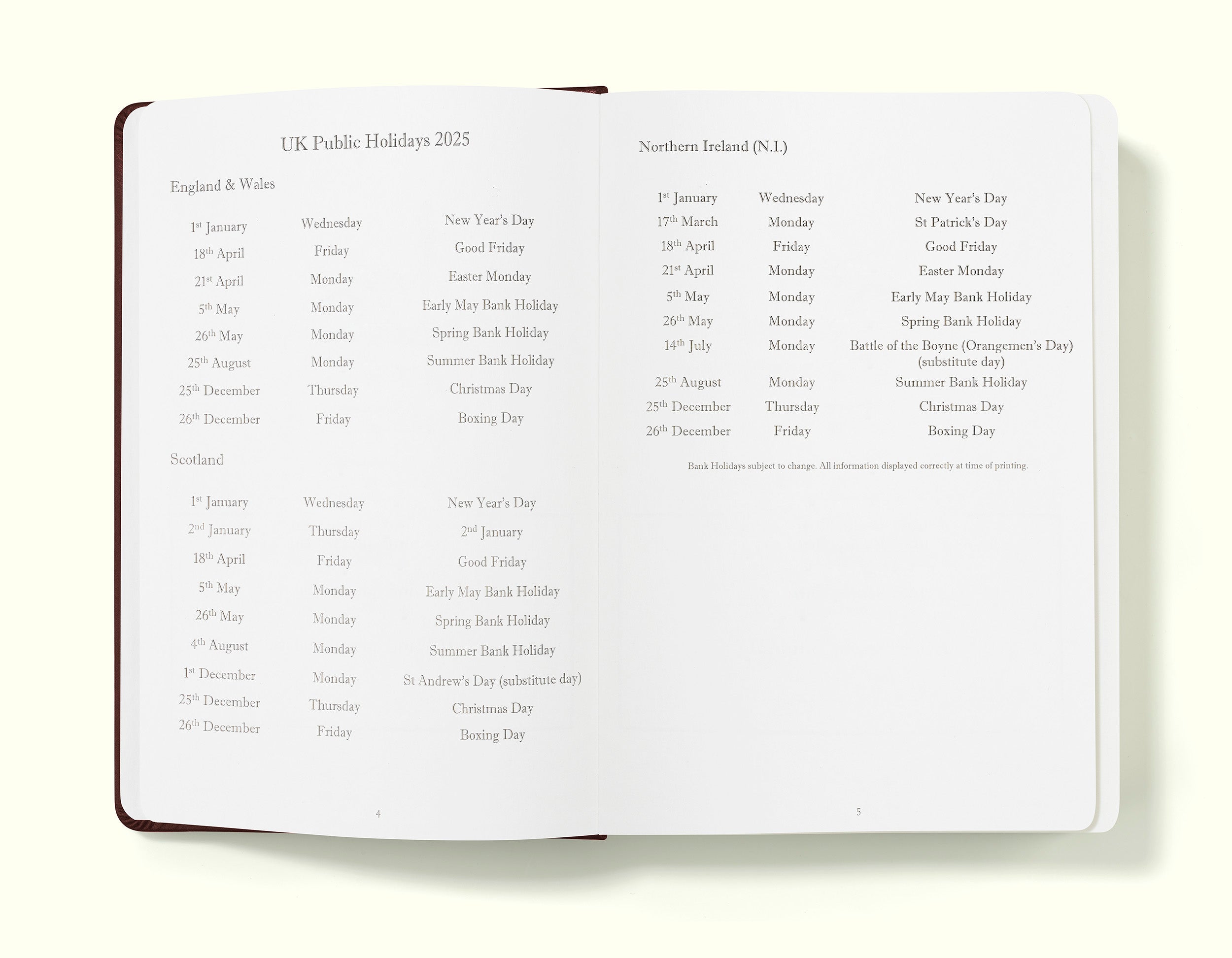 The Executive Journal – 2025 Daily Planner and Diary