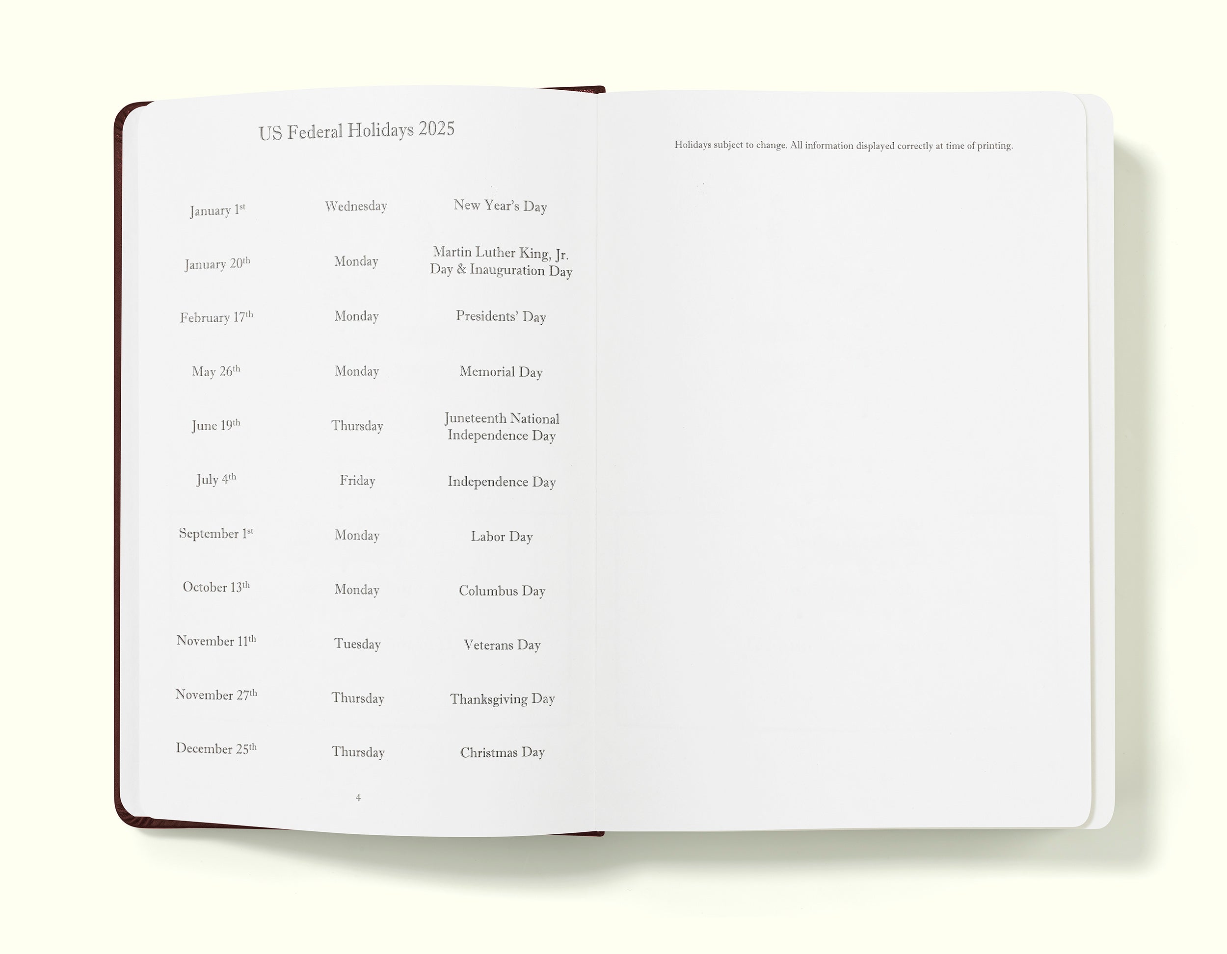 The Executive Journal – 2025 Daily Planner and Diary