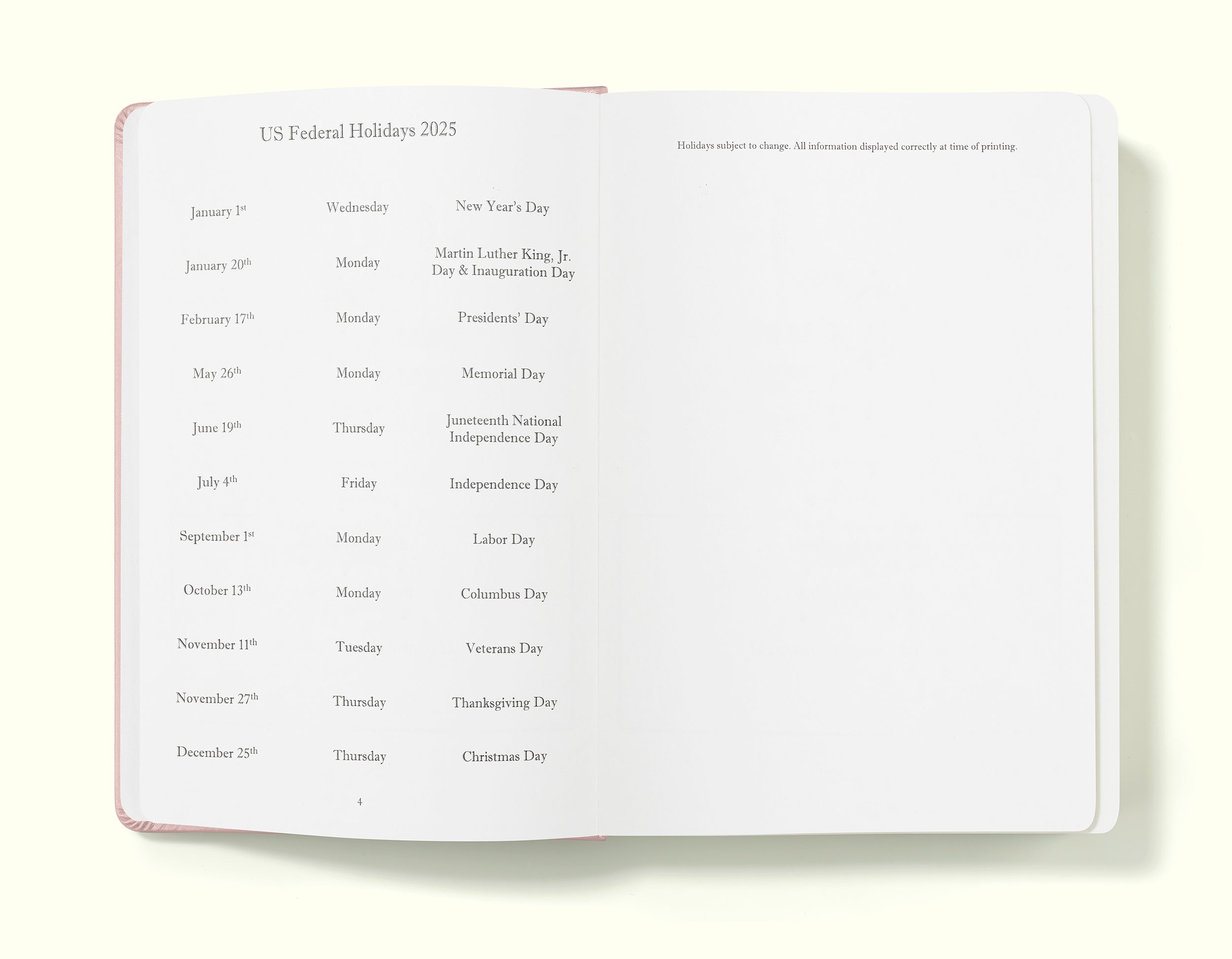 The Executive Journal – 2025 Daily Planner and Diary