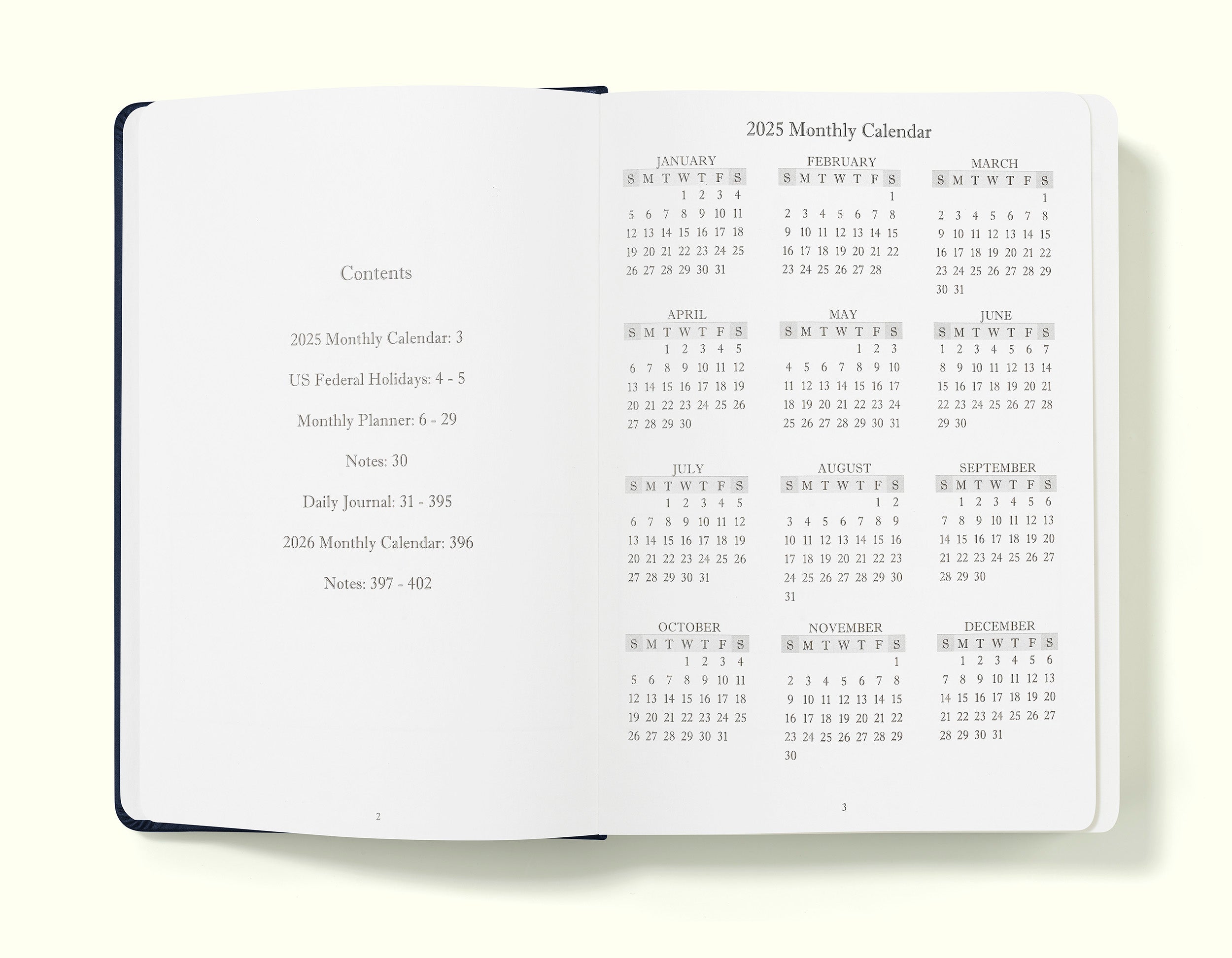 The Executive Journal – 2025 Daily Planner and Diary
