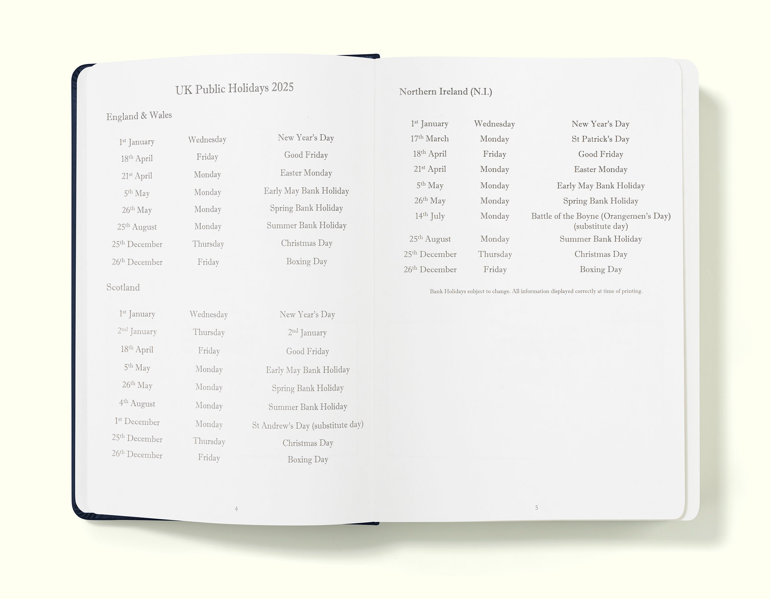 The Executive Journal – 2025 Daily Planner and Diary
