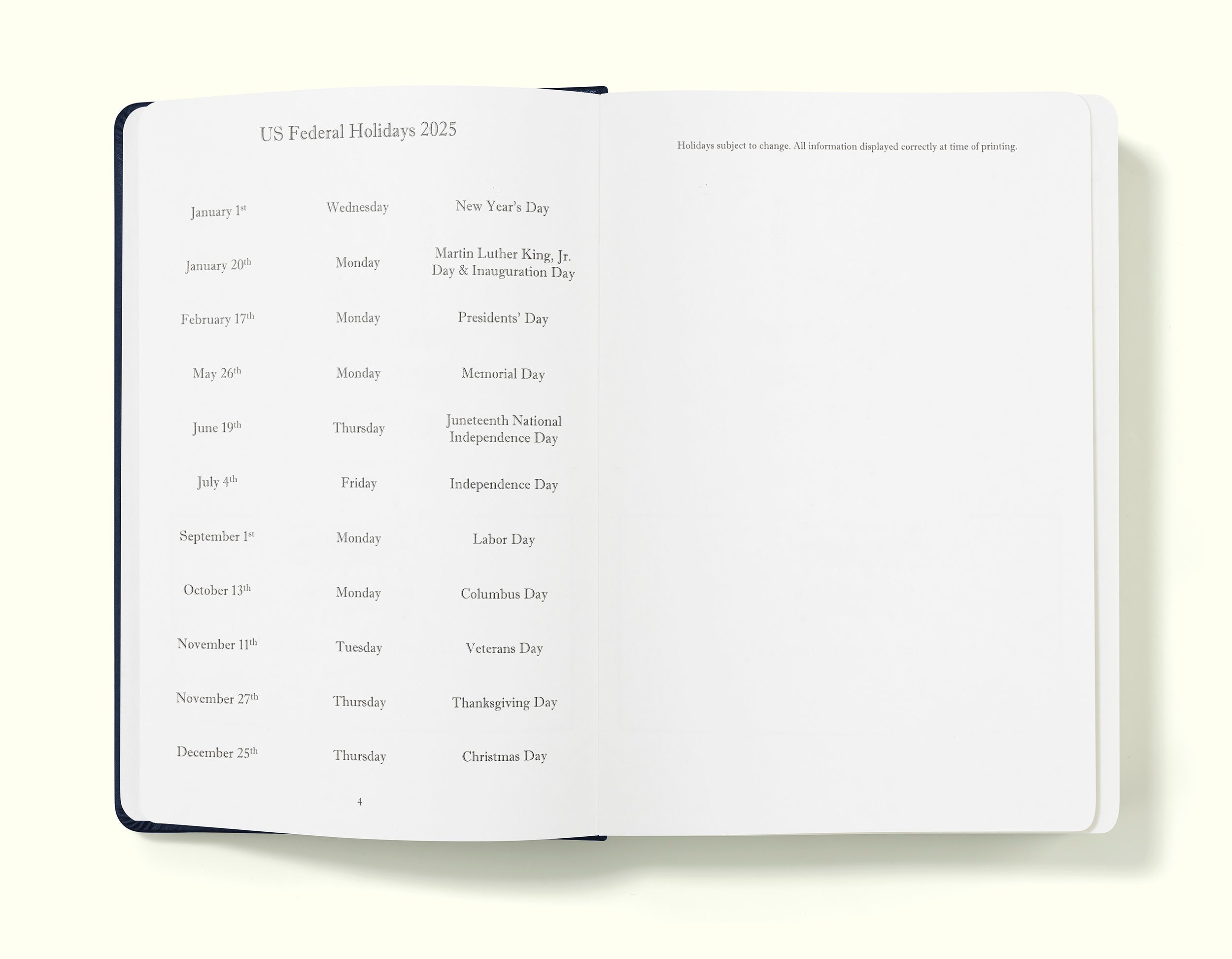 The Executive Journal – 2025 Daily Planner and Diary