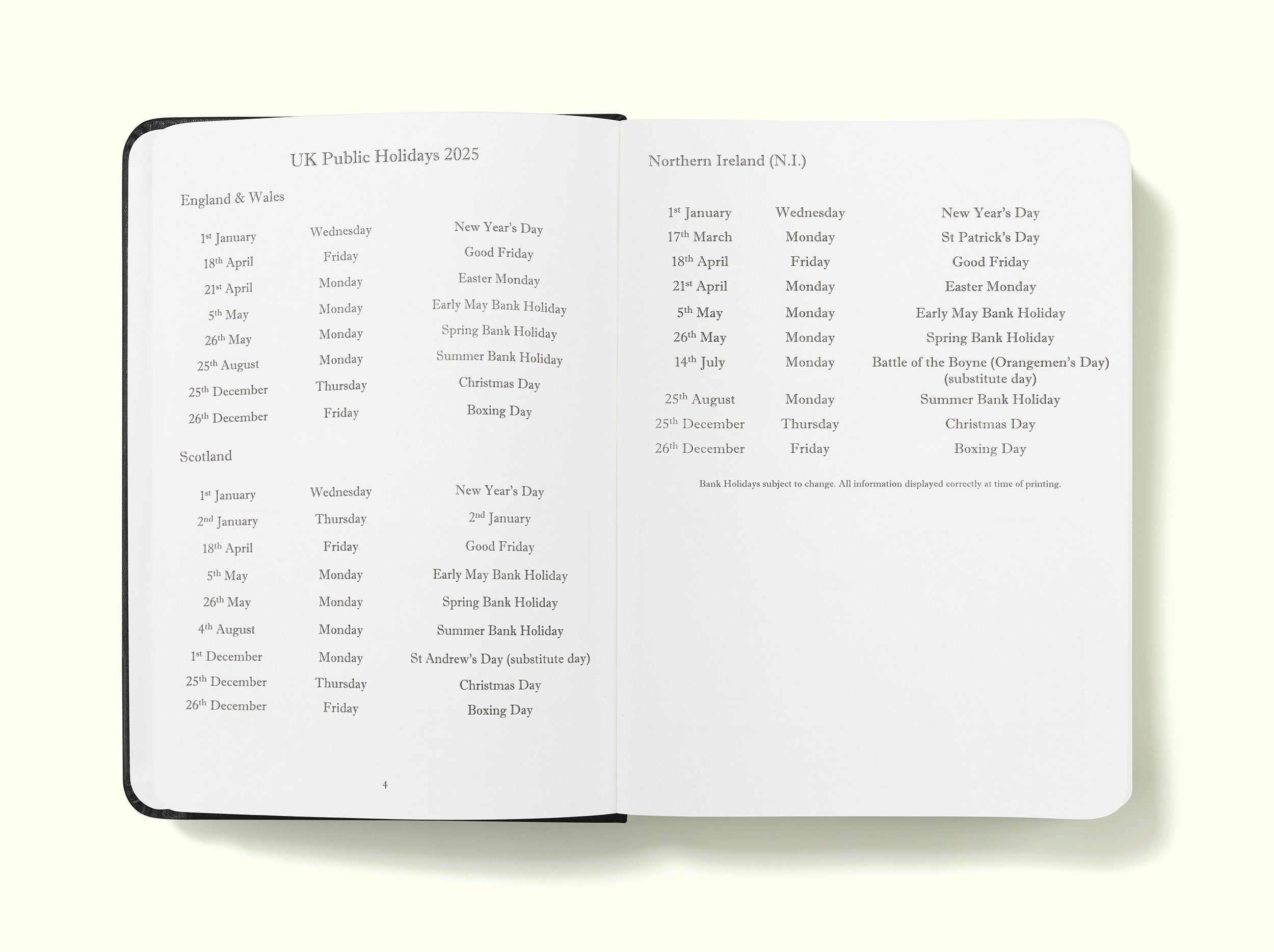 The Executive Journal – 2025 Daily Planner and Diary