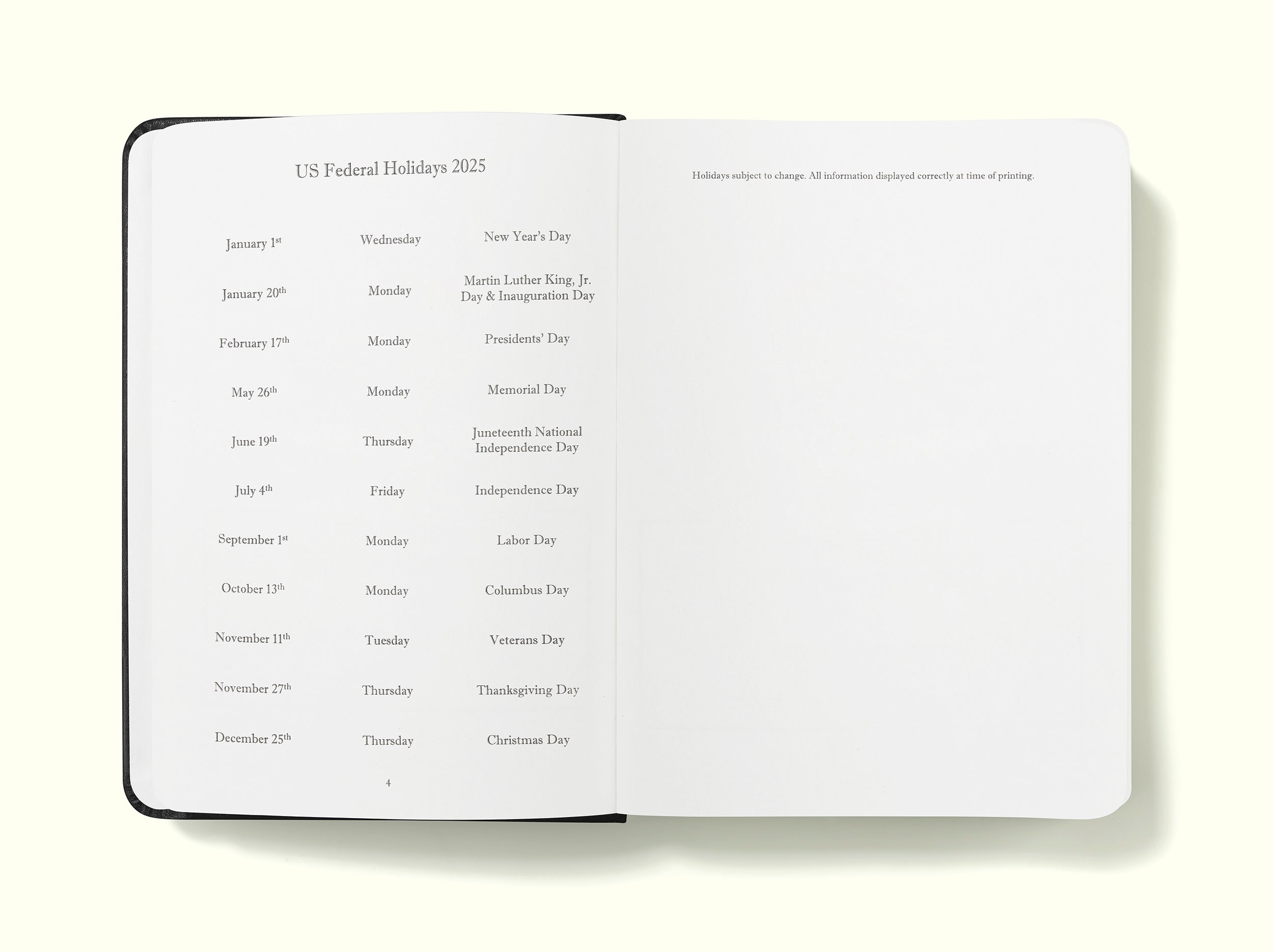 The Executive Journal – 2025 Daily Planner and Diary
