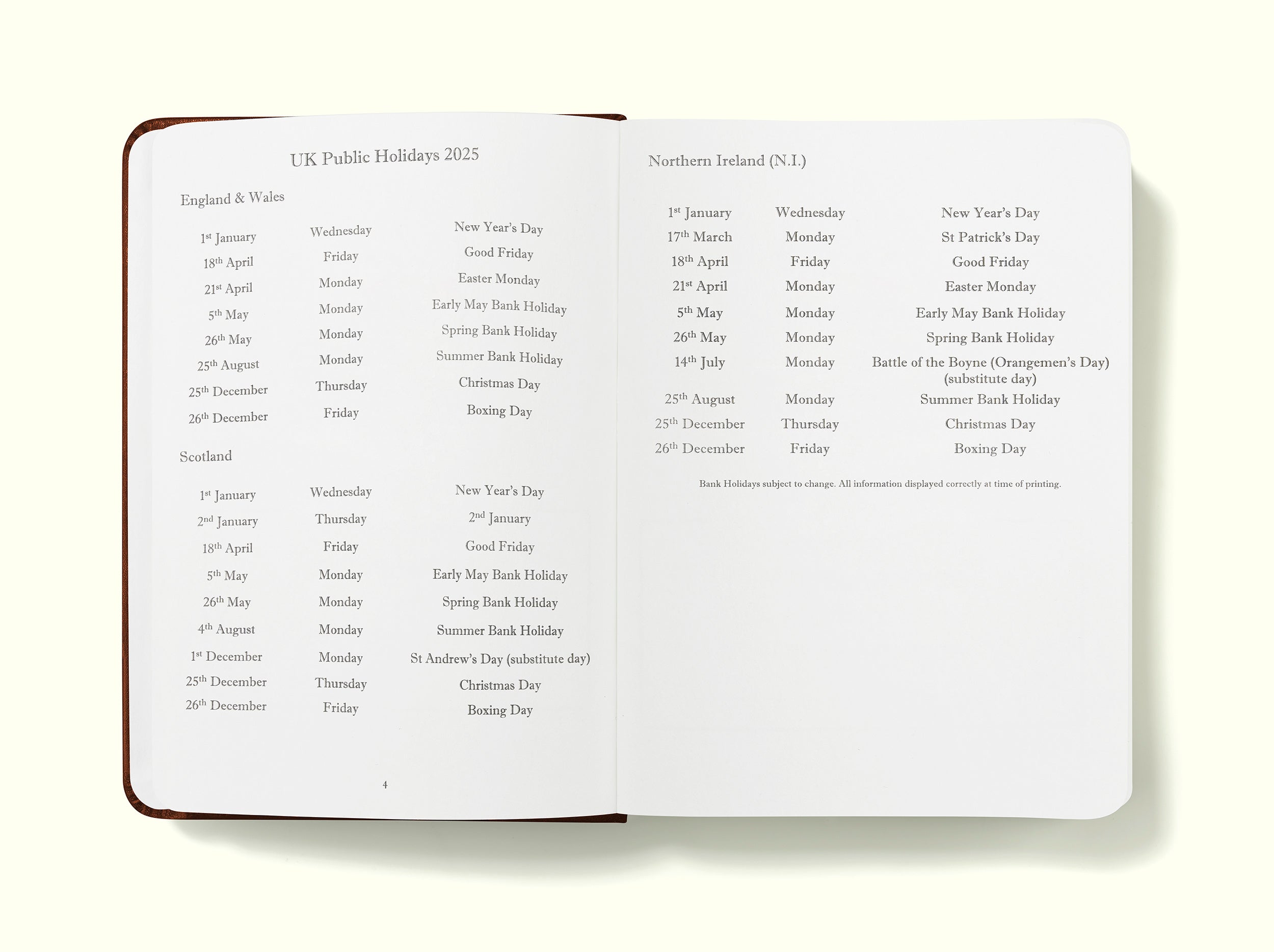 The Executive Journal – 2025 Daily Planner and Diary