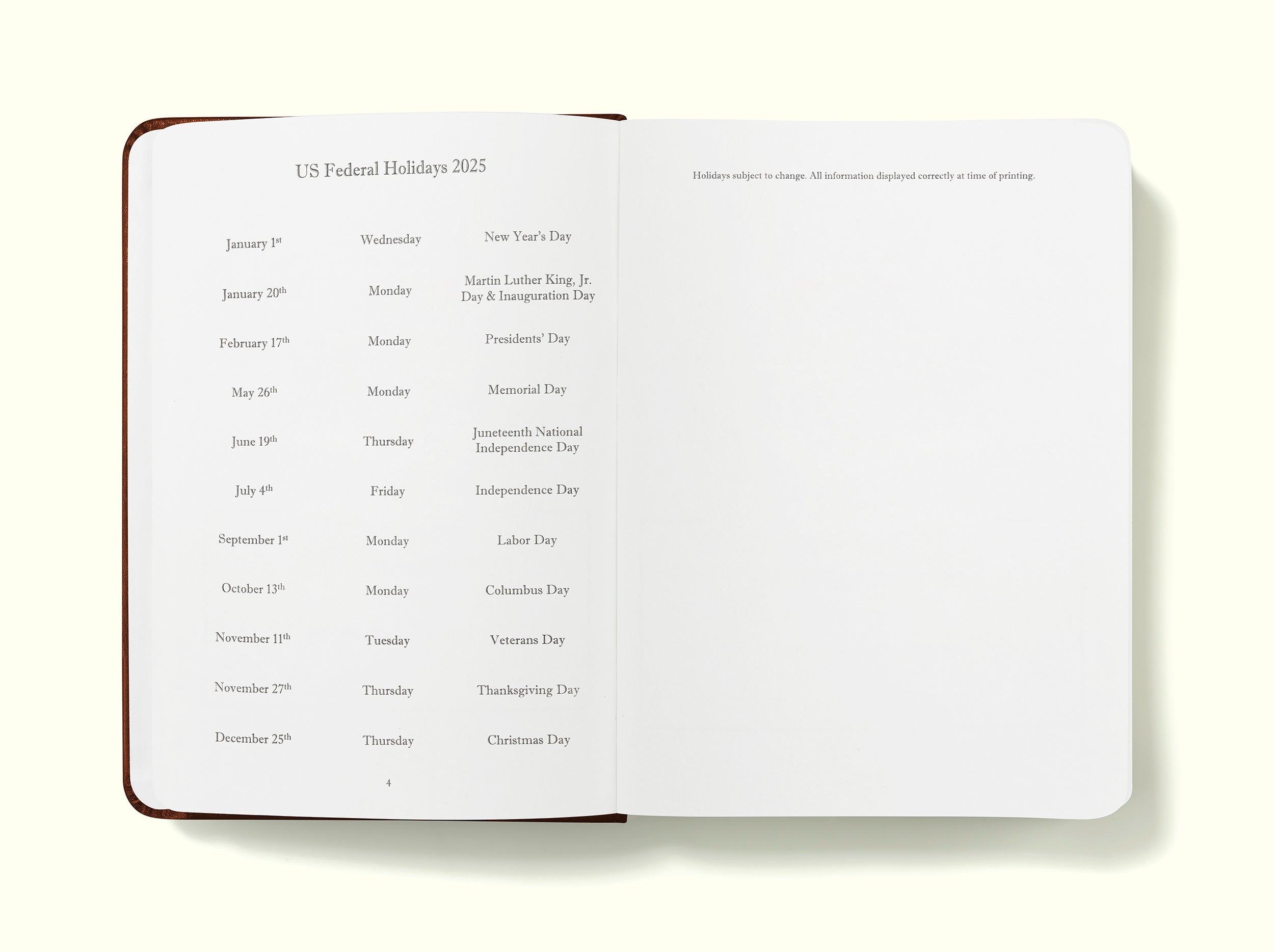 The Executive Journal – 2025 Daily Planner and Diary