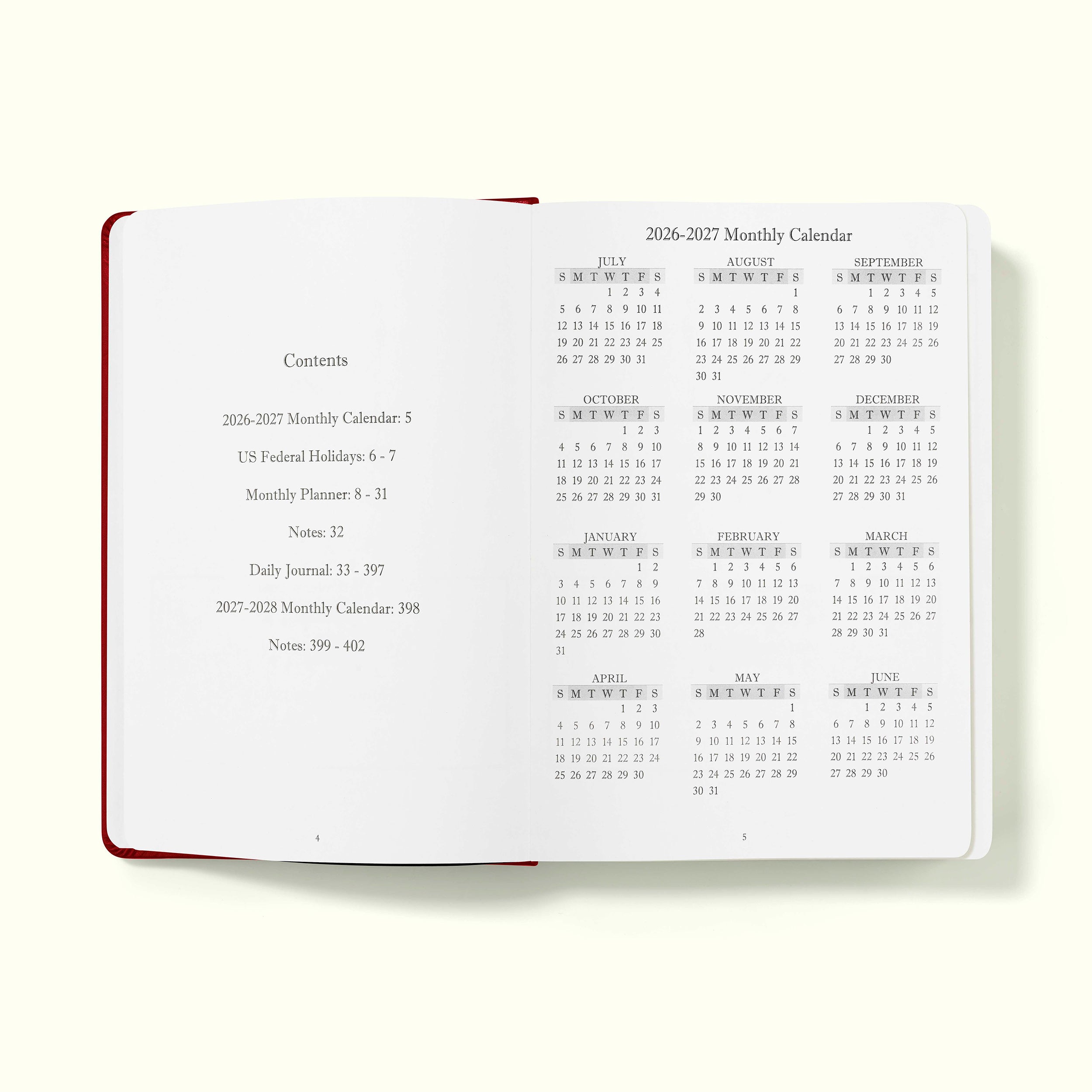 The Executive Journal - Mid-Year Edition - July 2026 to June 2027 – with US Public Holidays
