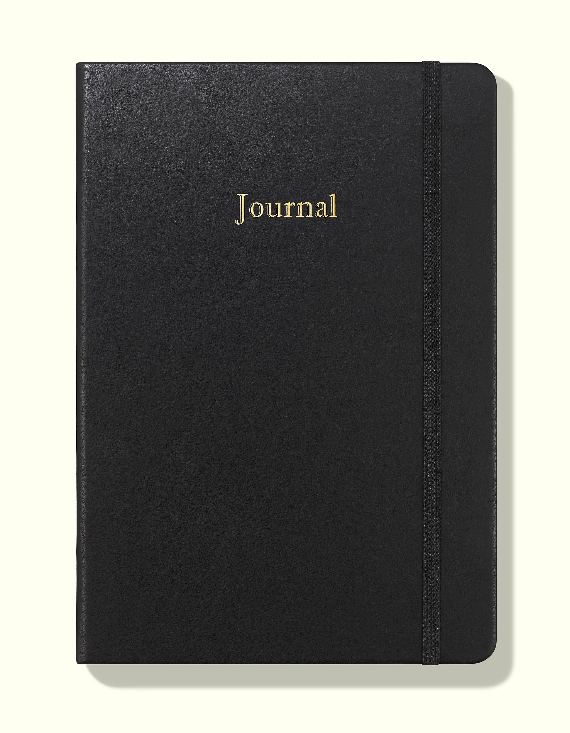 front cover of black financial planner and budgeting book in a5 on a blank background