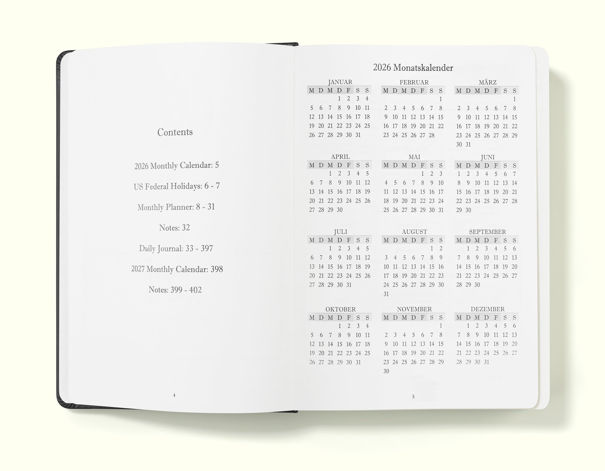 The Executive Journal – 2026 Daily Planner and Diary