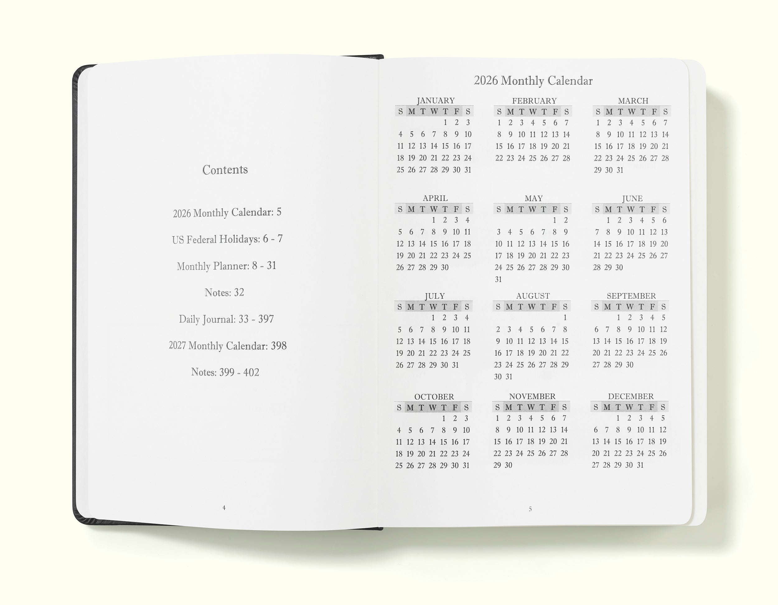 The Executive Journal – 2026 Daily Planner and Diary