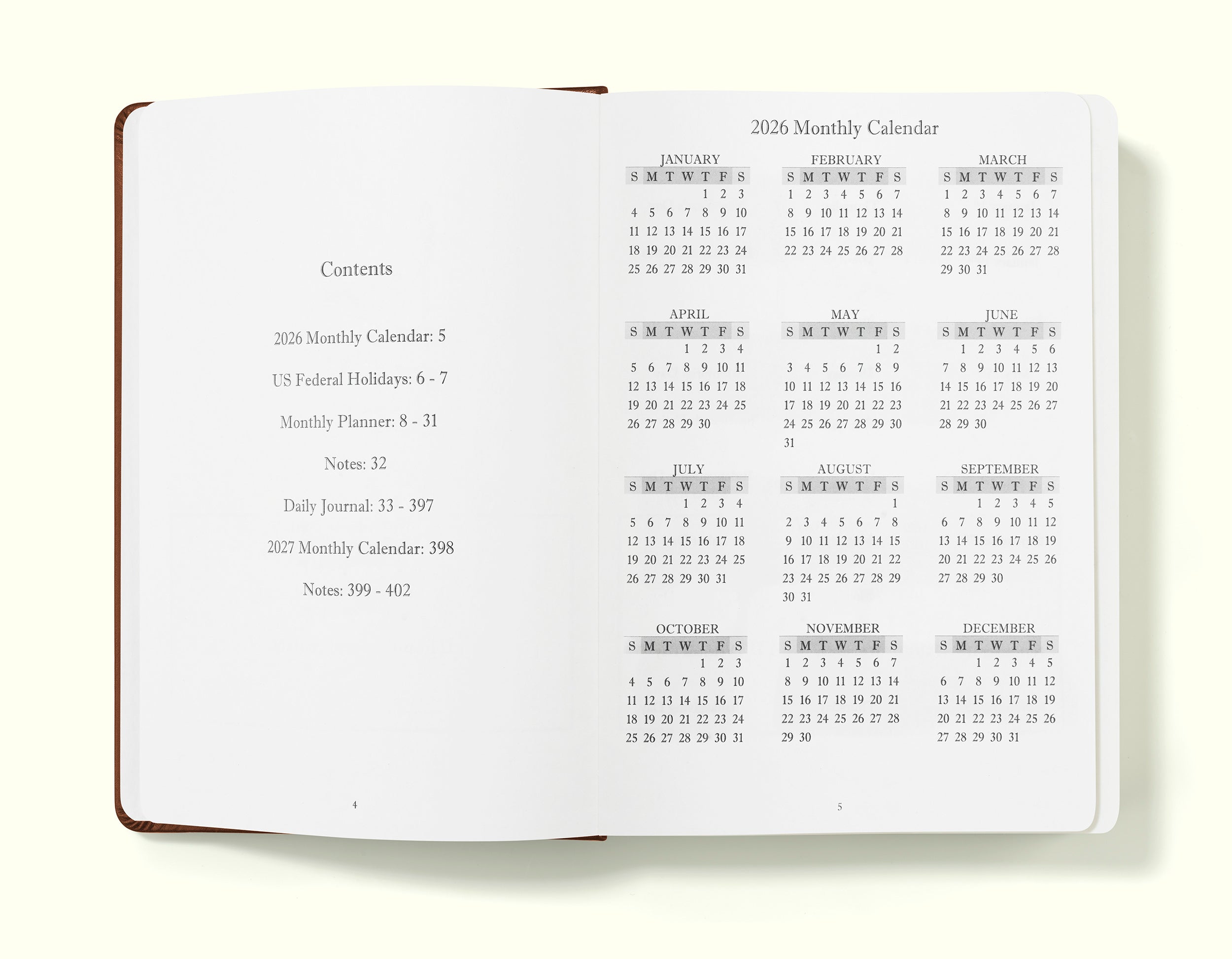 The Executive Journal – 2026 Daily Planner and Diary