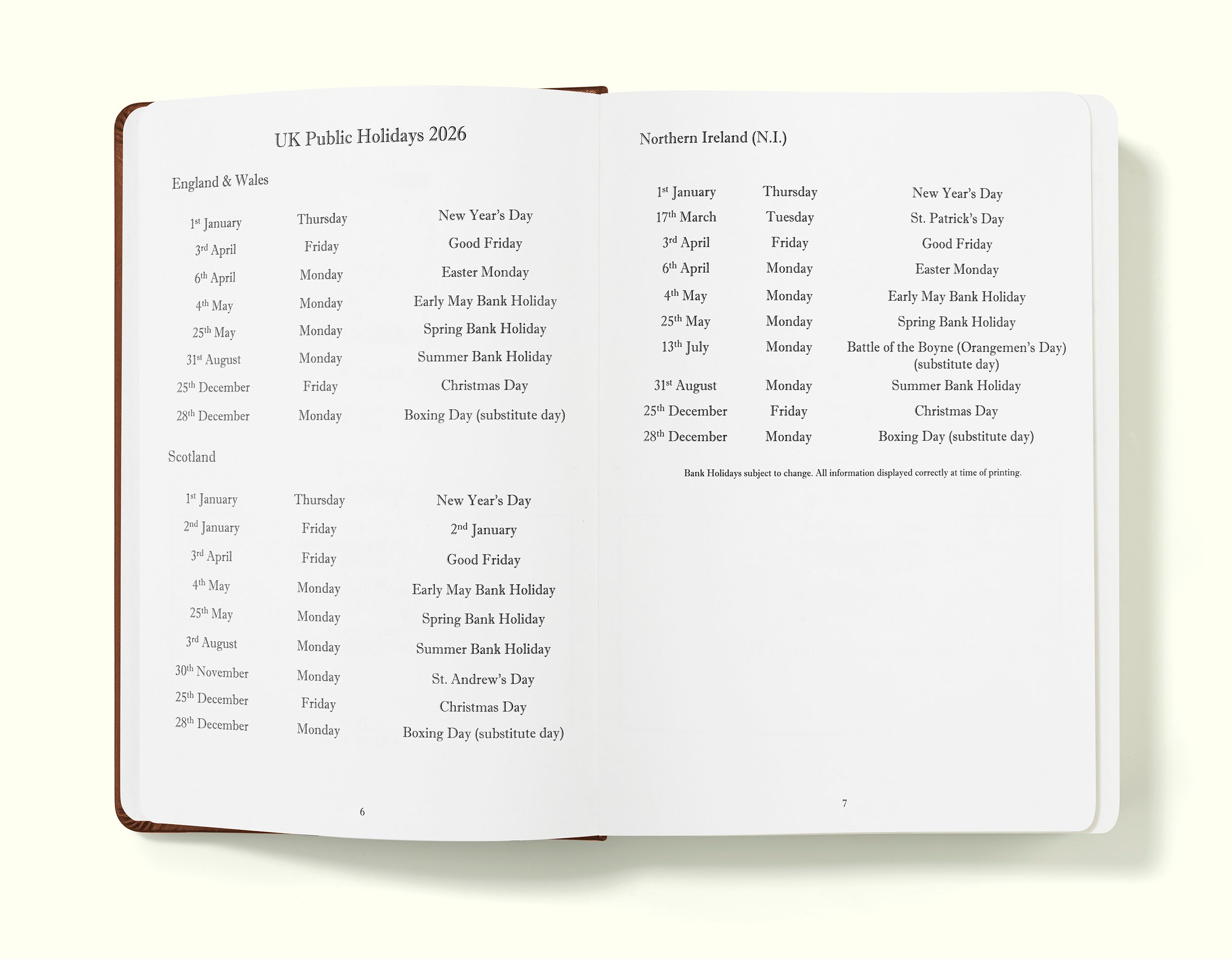 The Executive Journal – 2026 Daily Planner and Diary