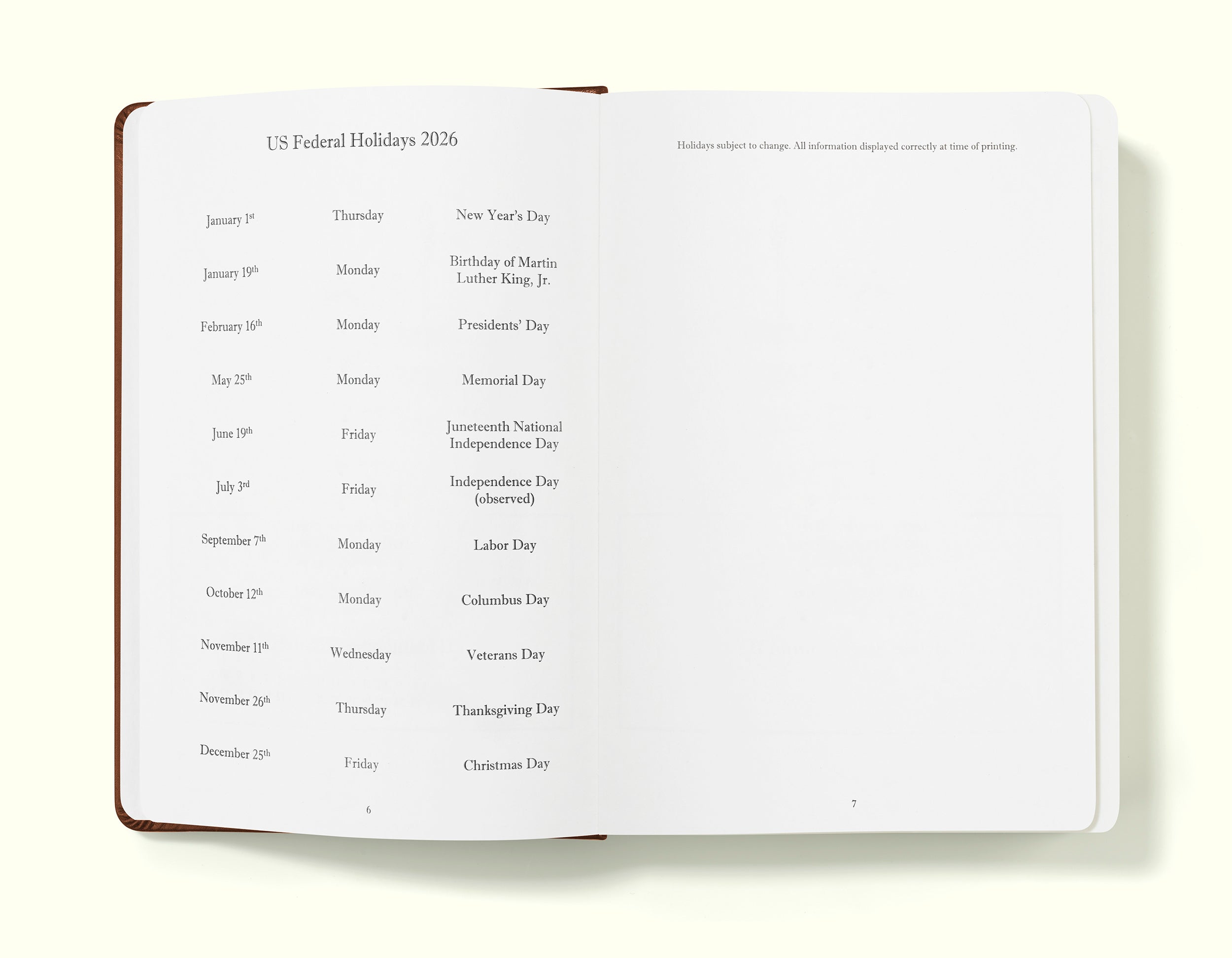 The Executive Journal – 2026 Daily Planner and Diary