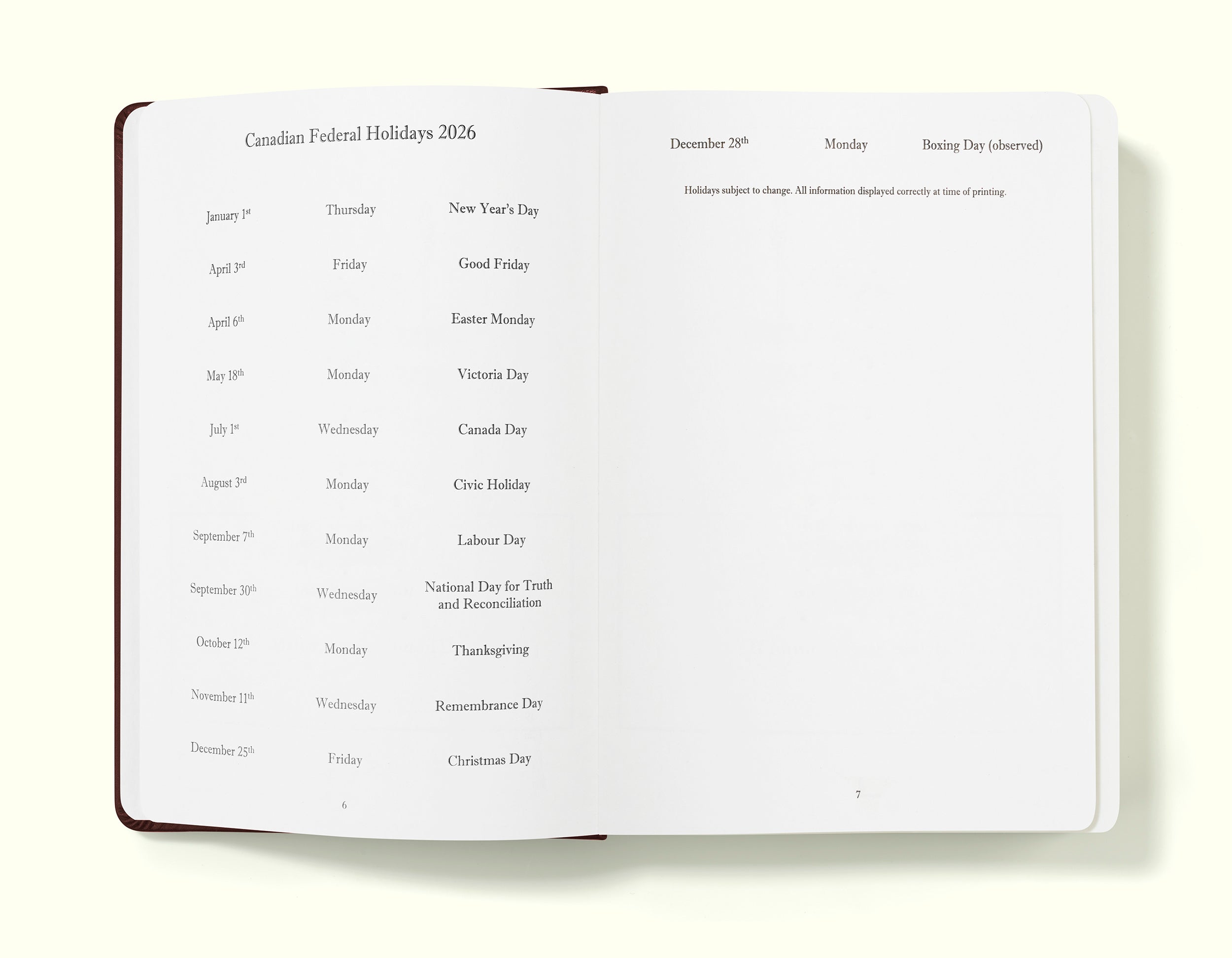 The Executive Journal – 2026 Daily Planner and Diary