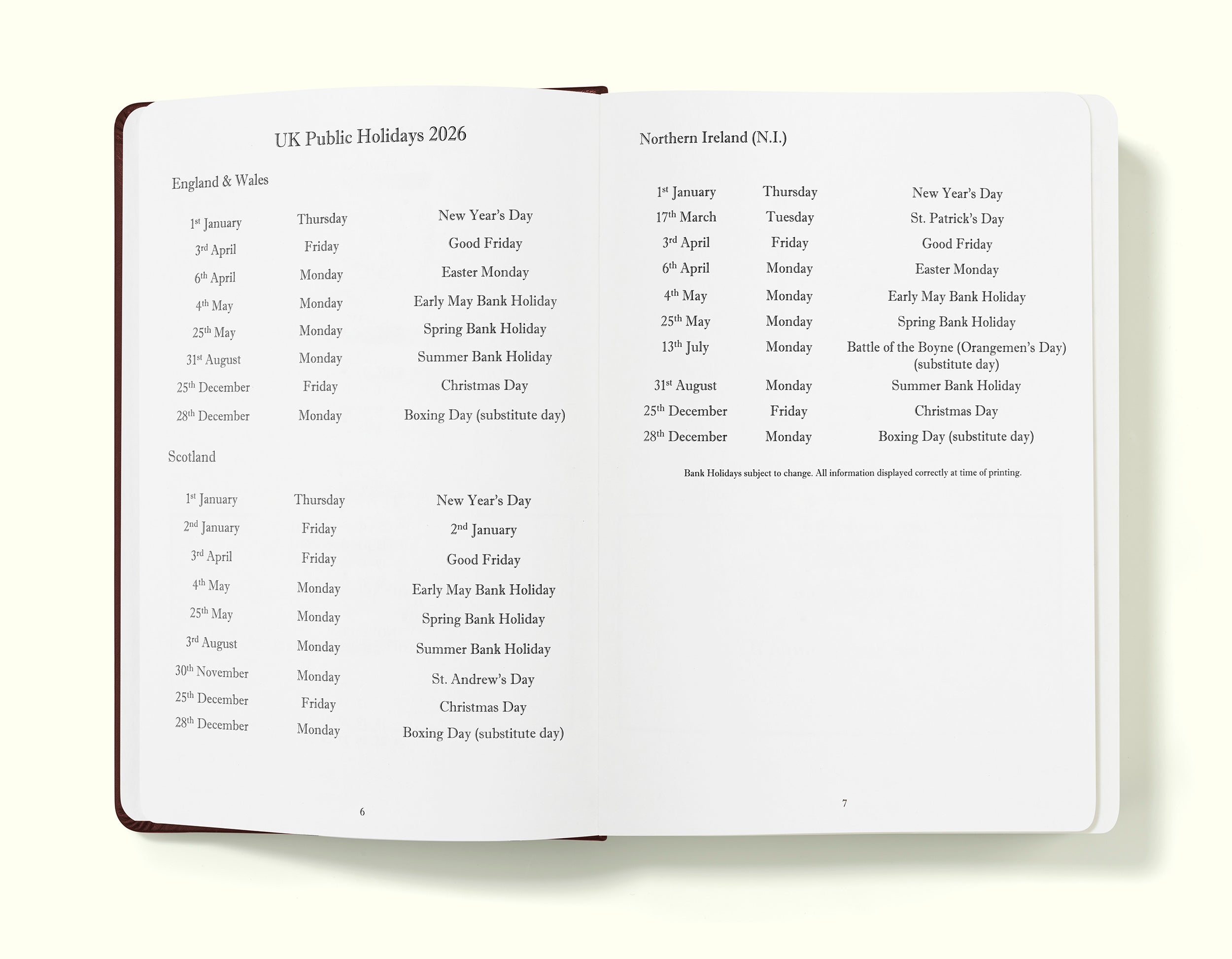 The Executive Journal – 2026 Daily Planner and Diary
