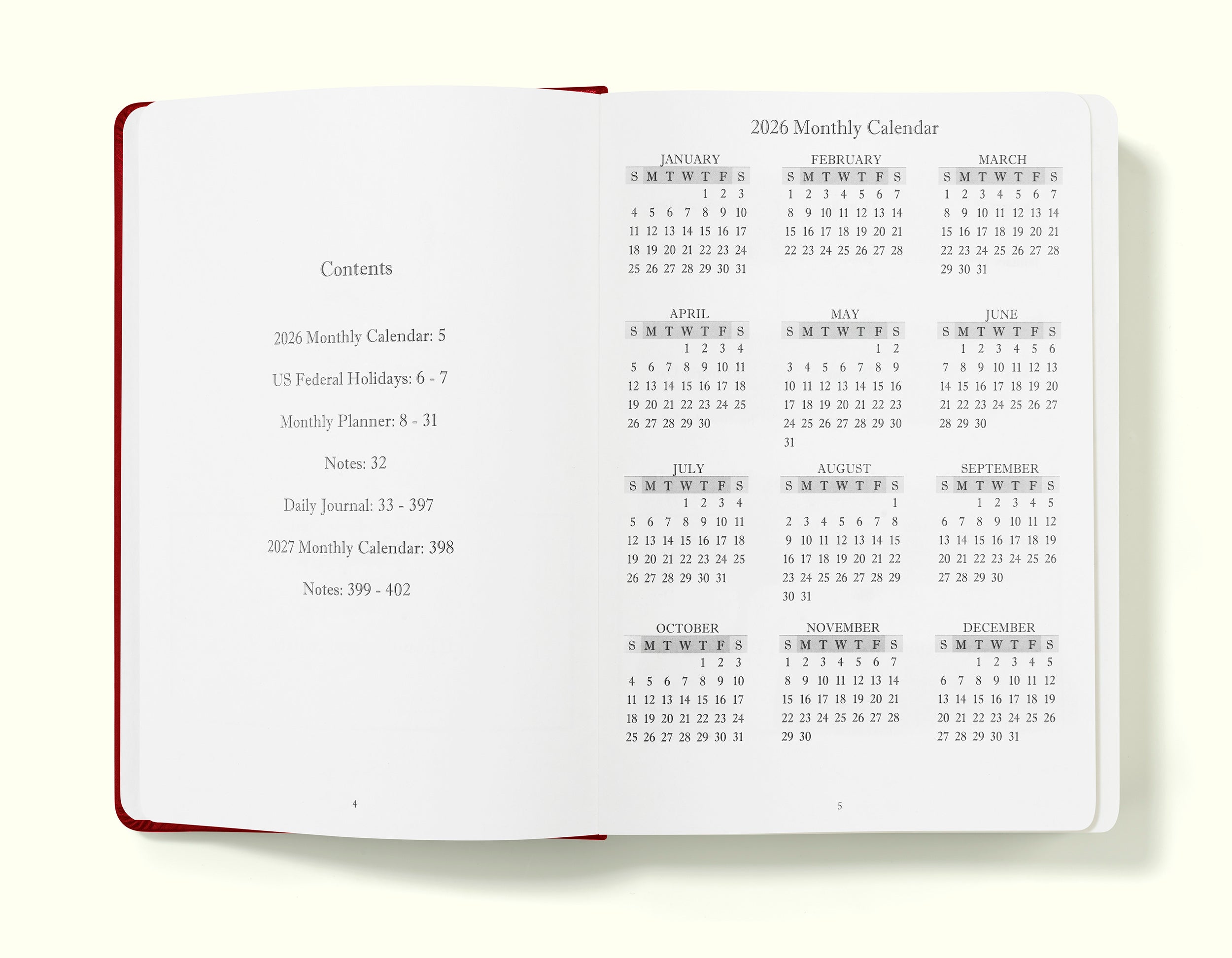 The Executive Journal – 2026 Daily Planner and Diary