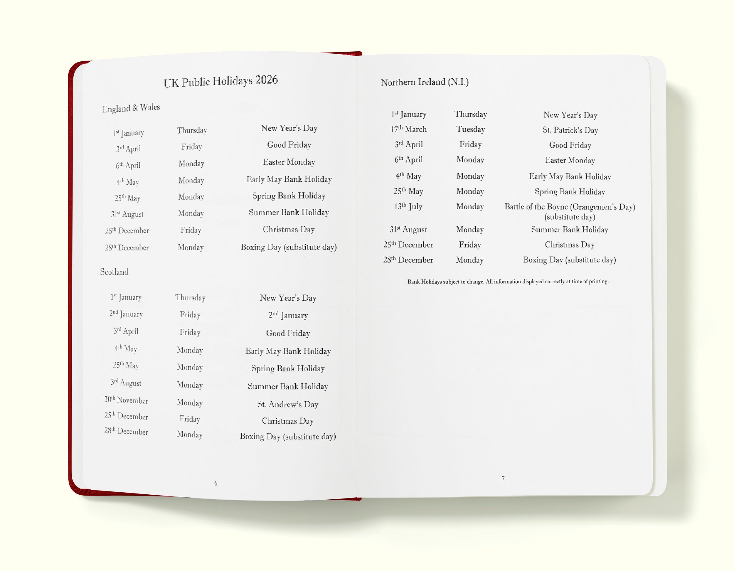 The Executive Journal – 2026 Daily Planner and Diary