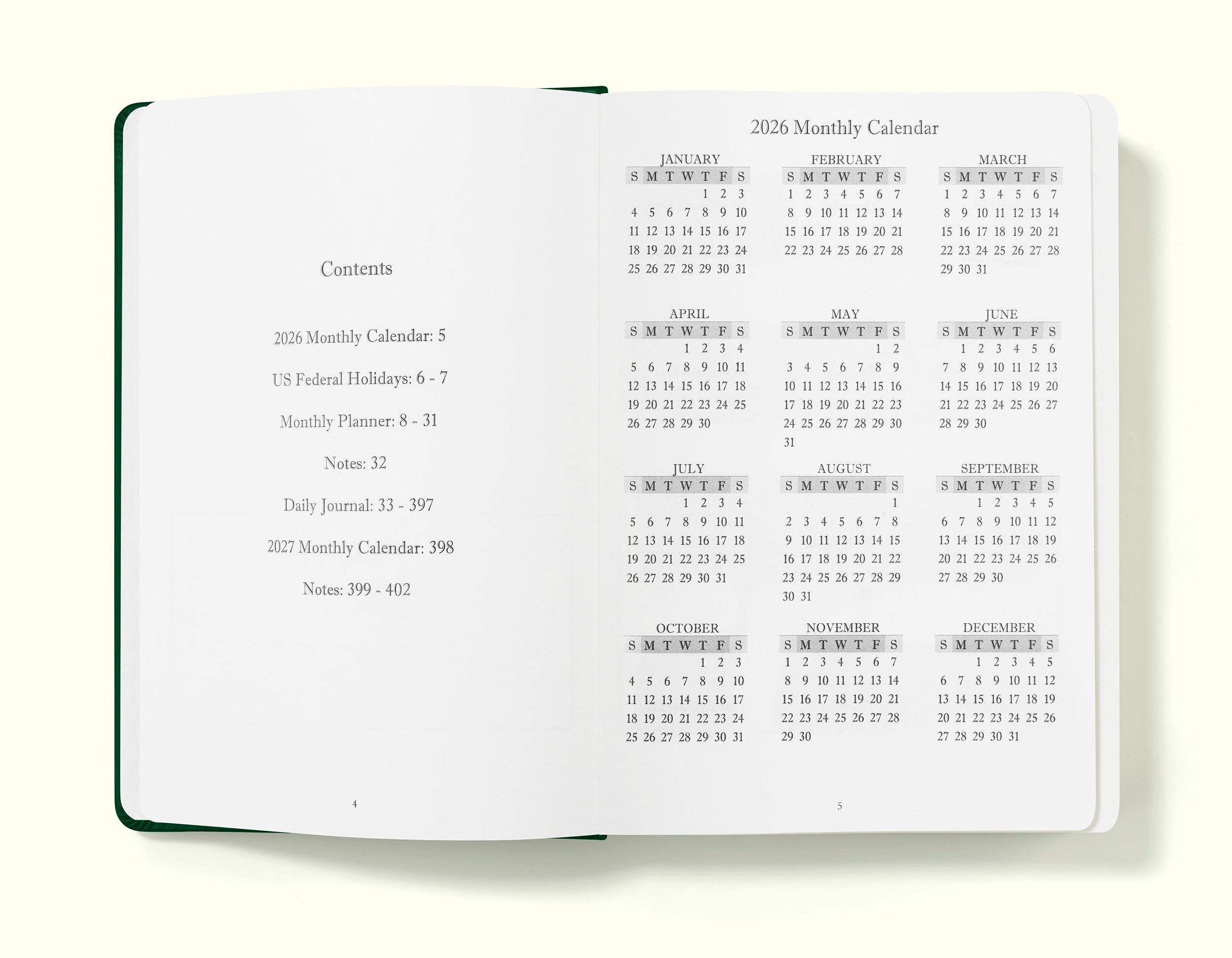 The Executive Journal – 2026 Daily Planner and Diary