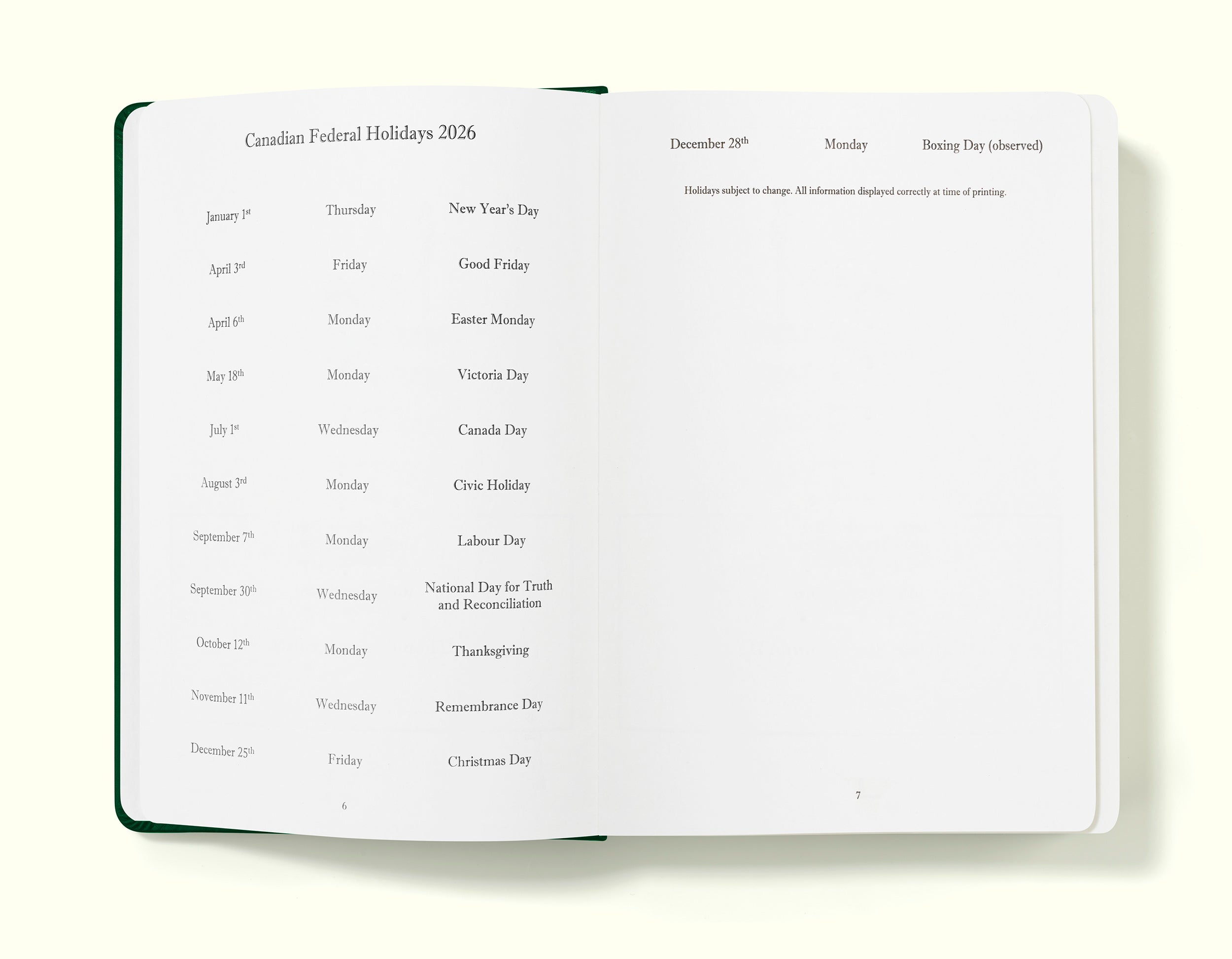 The Executive Journal – 2026 Daily Planner and Diary