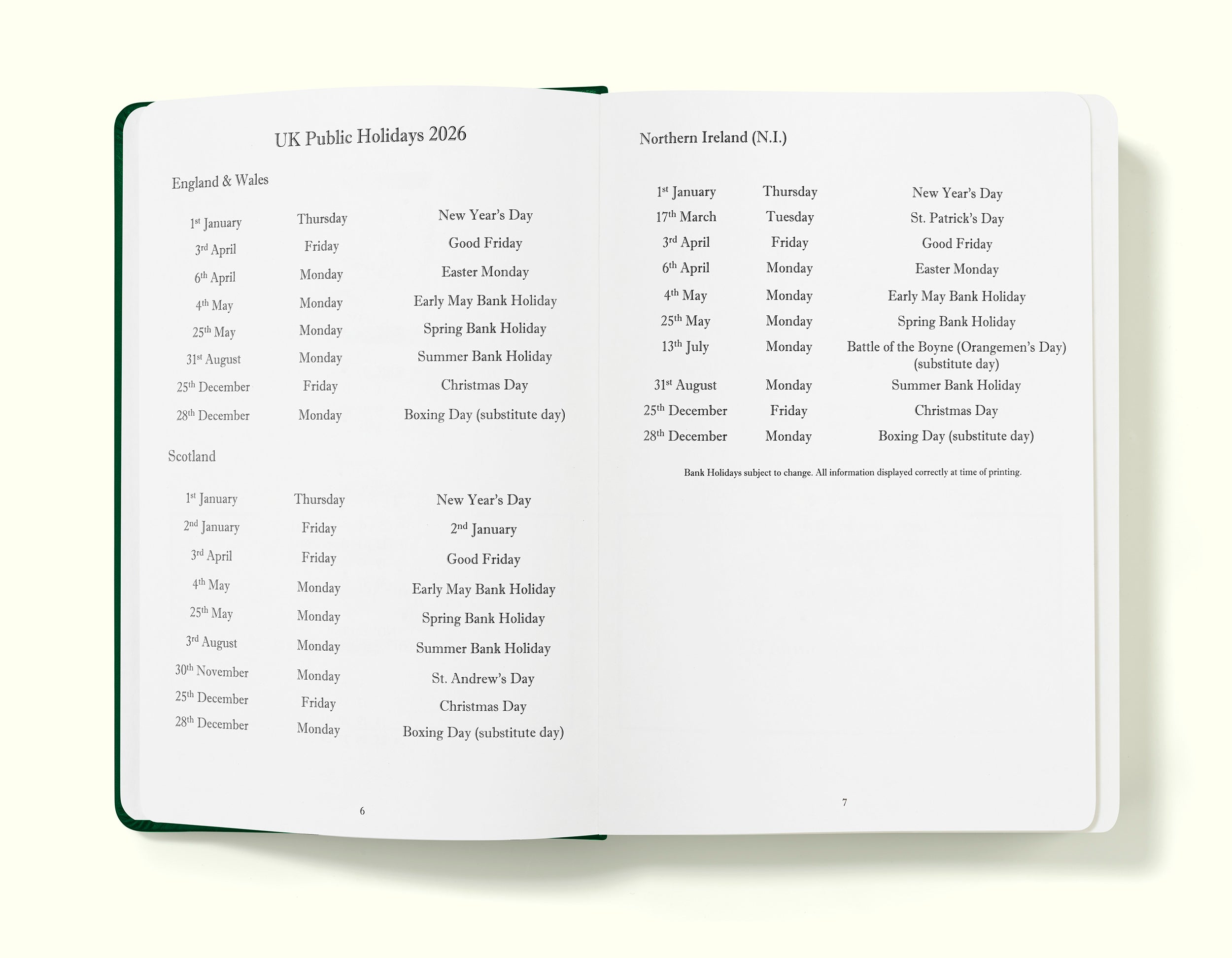 The Executive Journal – 2026 Daily Planner and Diary