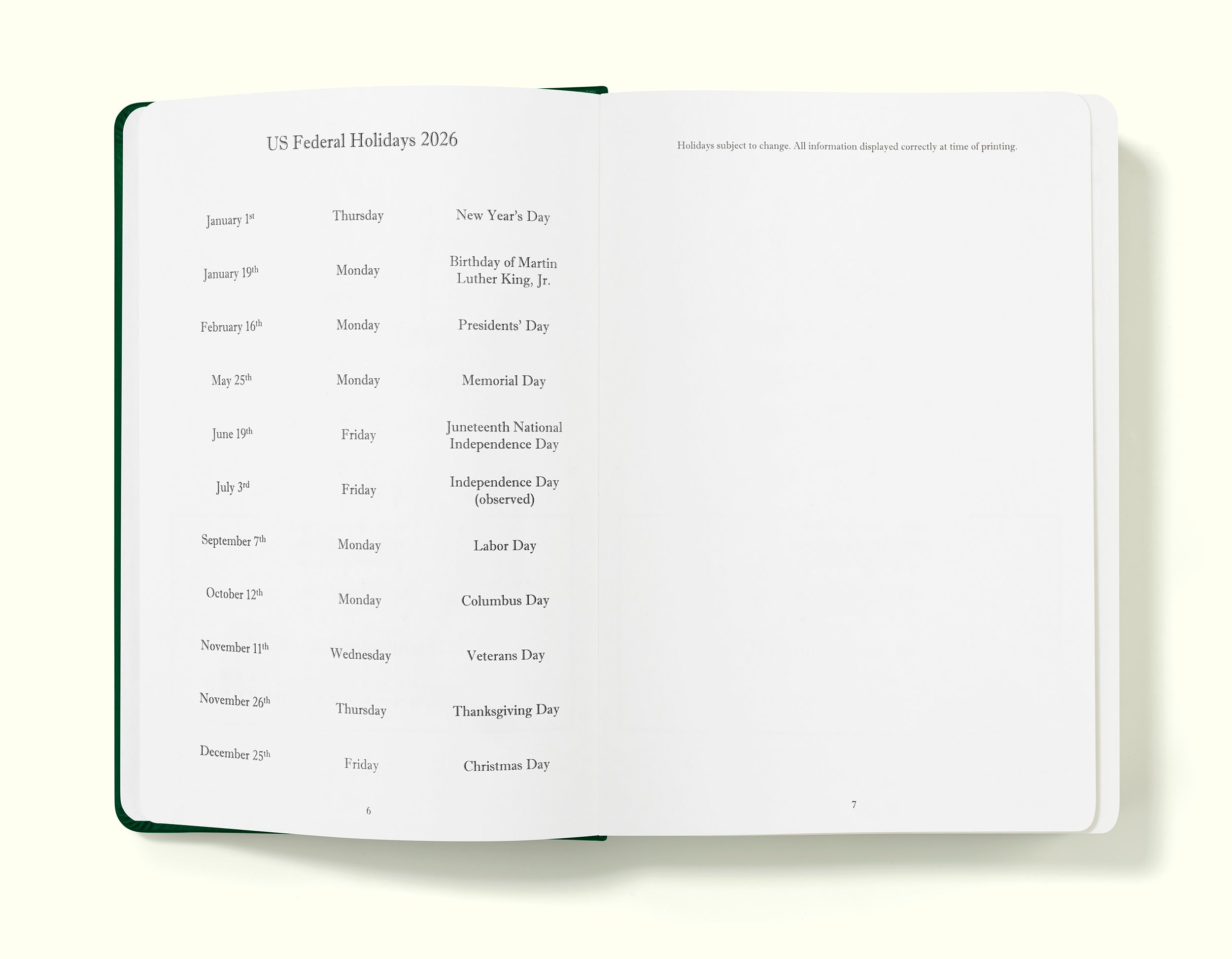 The Executive Journal – 2026 Daily Planner and Diary