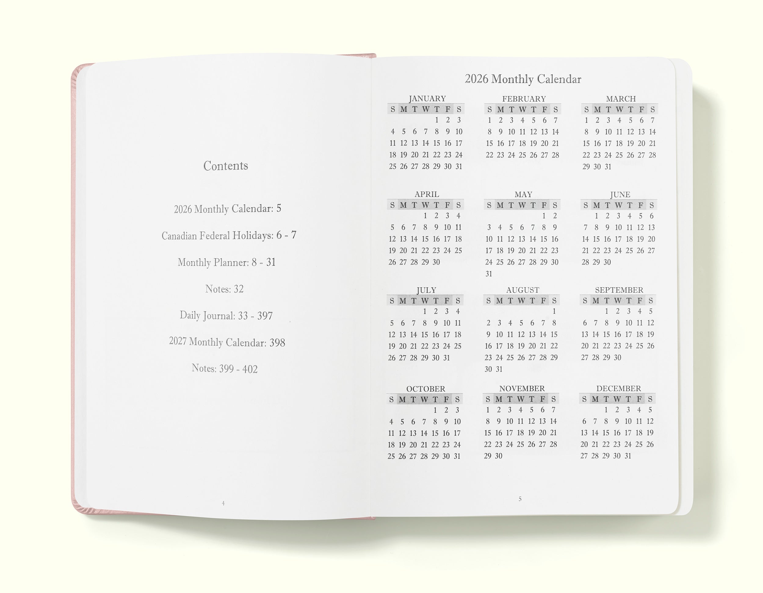 The Executive Journal – 2026 Daily Planner and Diary