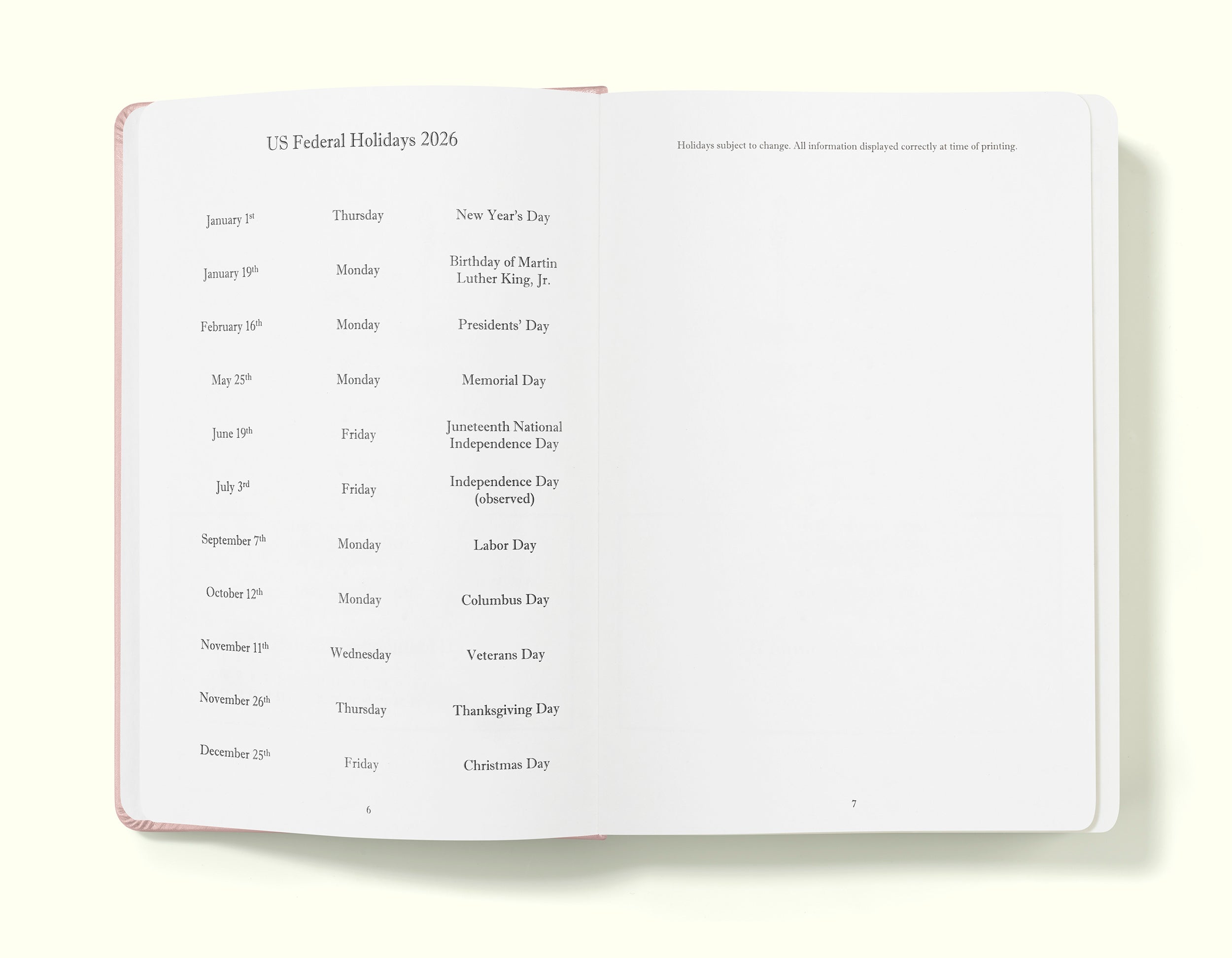 The Executive Journal – 2026 Daily Planner and Diary