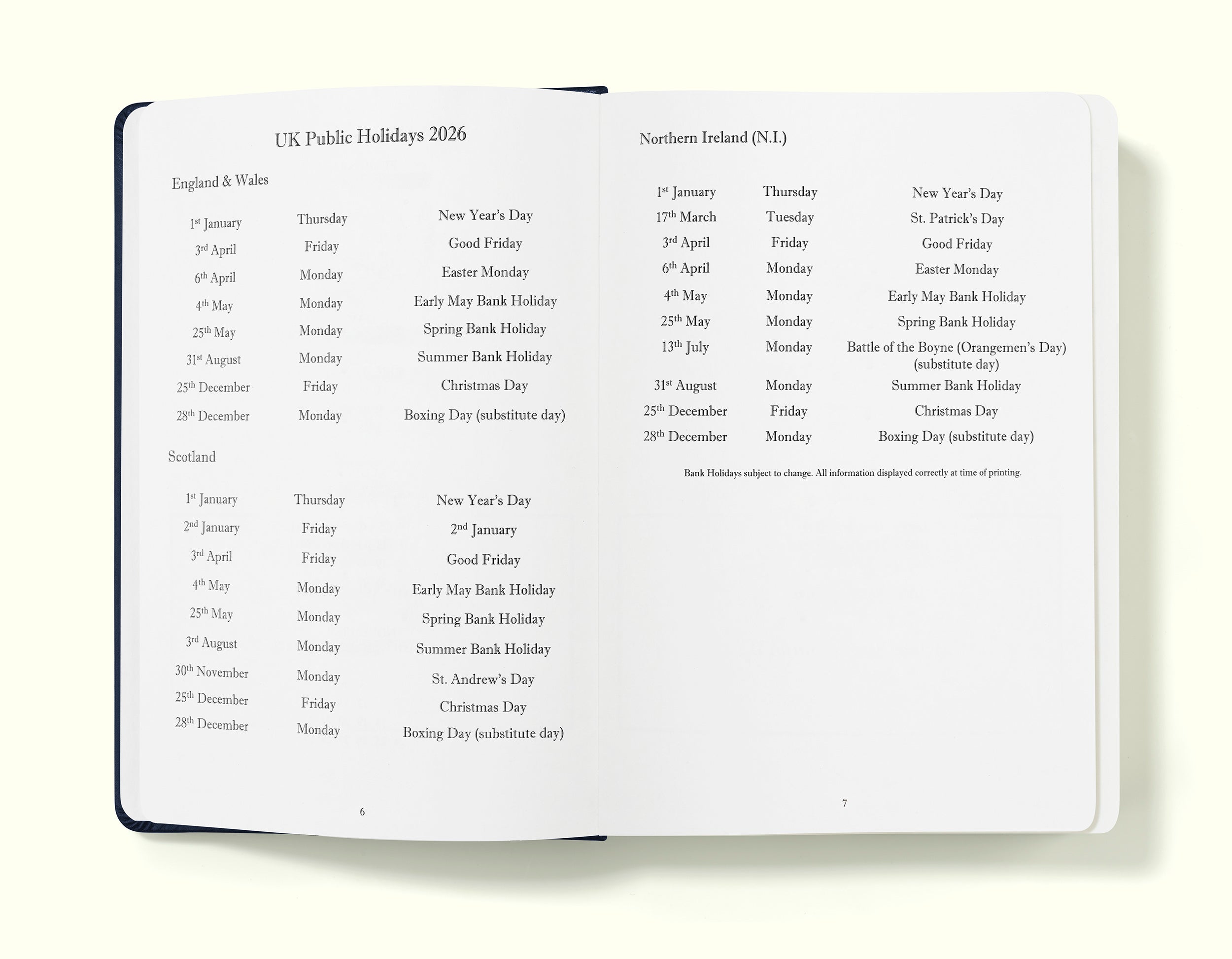 The Executive Journal – 2026 Daily Planner and Diary