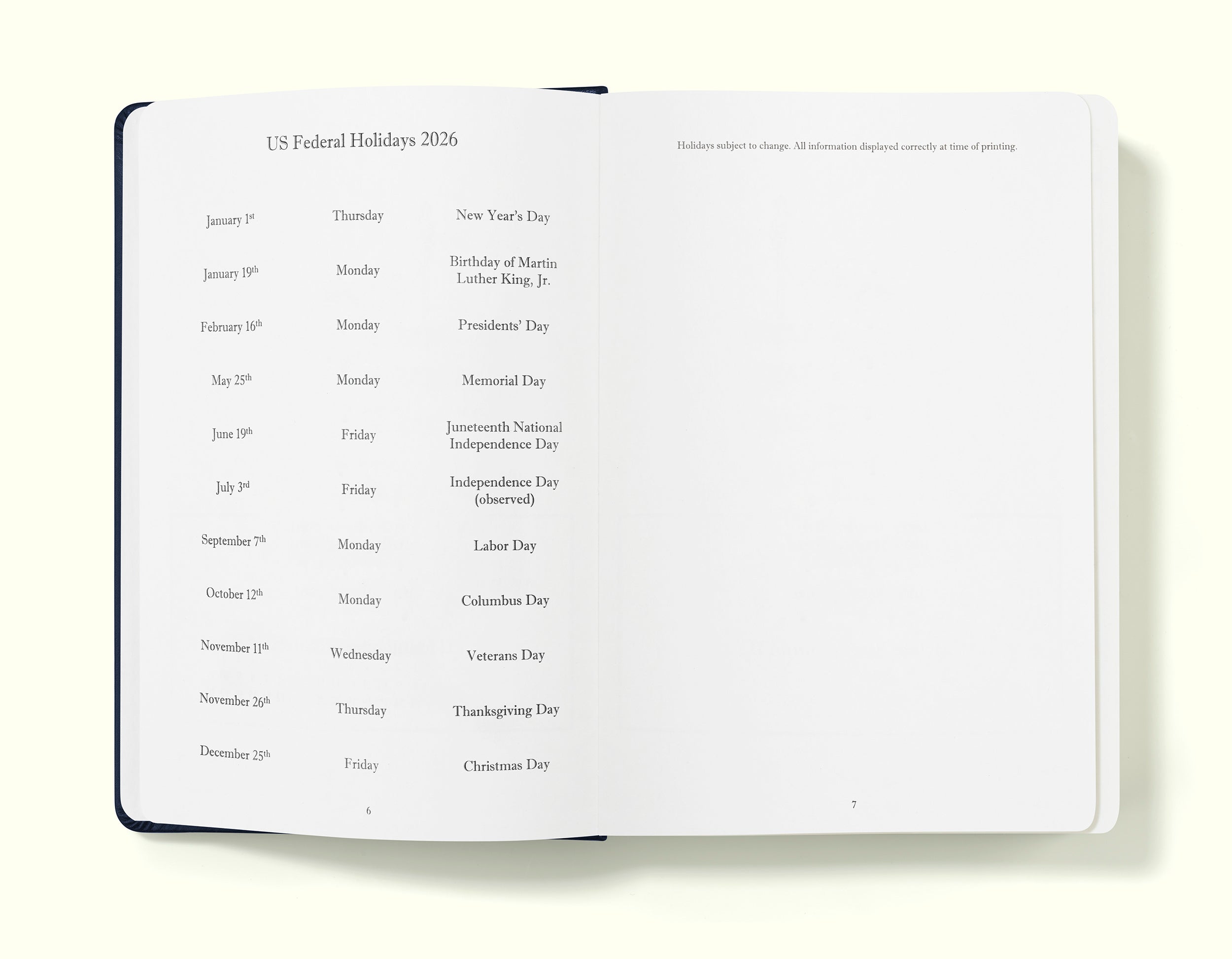 The Executive Journal – 2026 Daily Planner and Diary