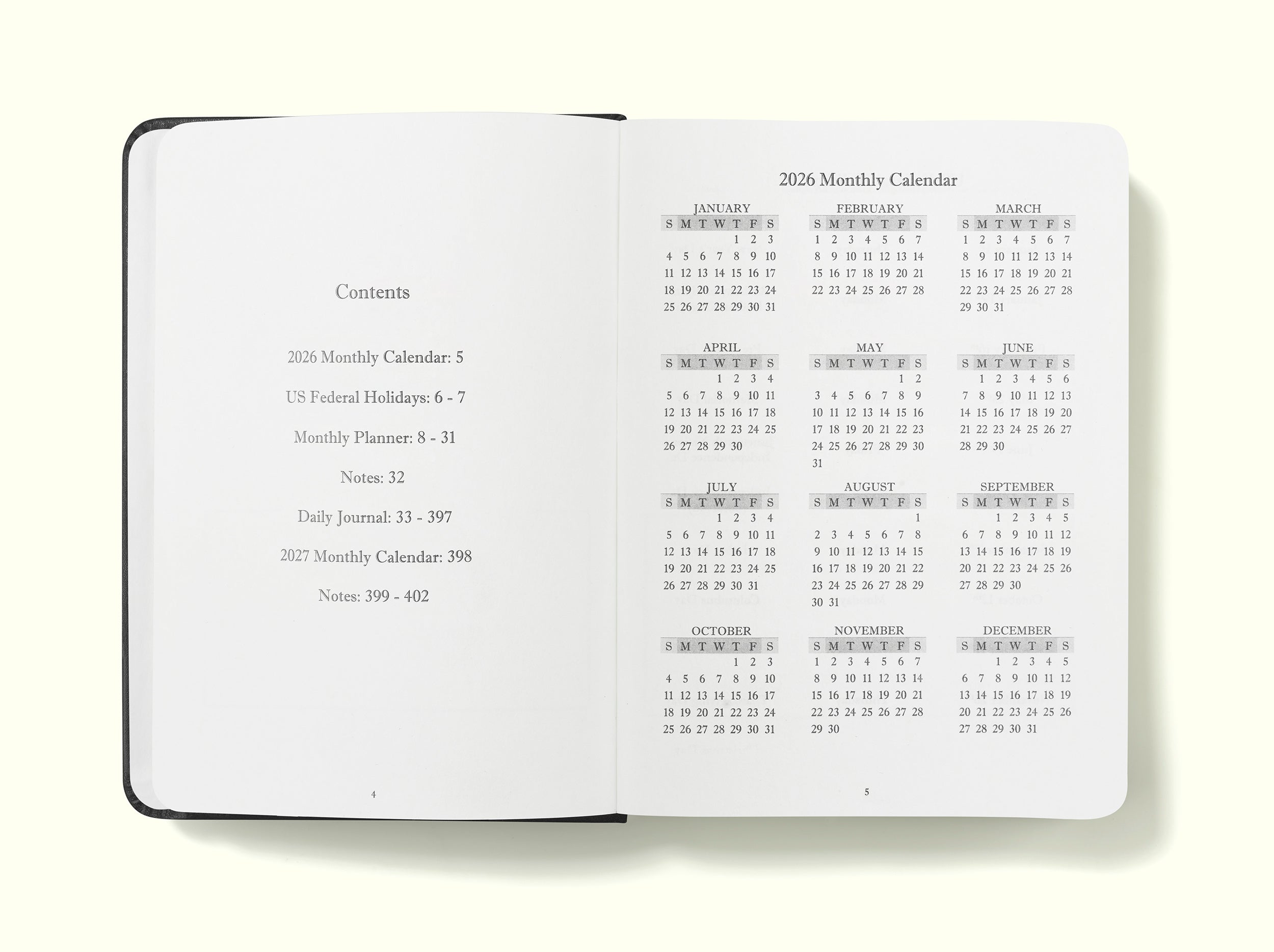 The Executive Journal – 2026 Daily Planner and Diary