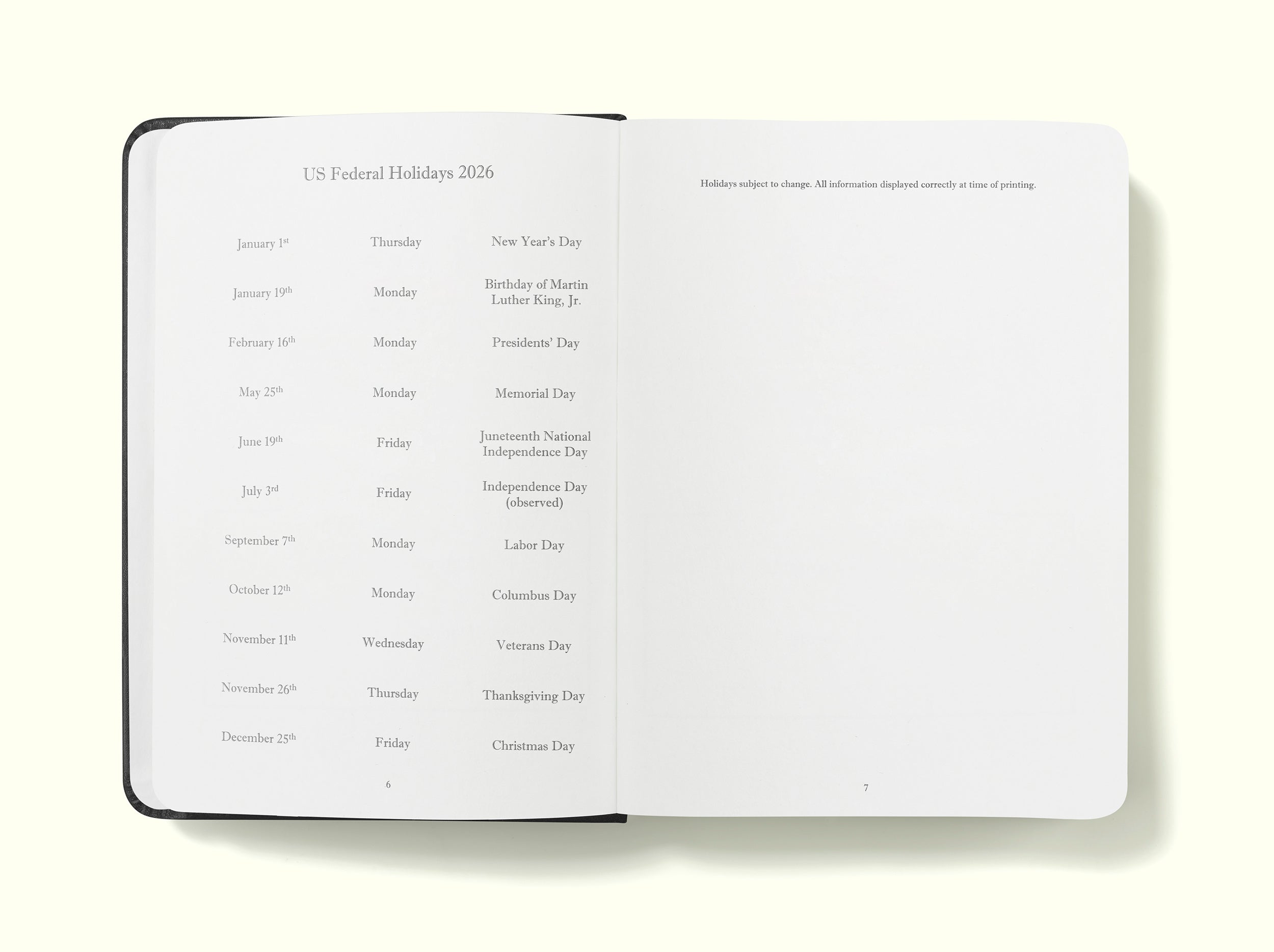 The Executive Journal – 2026 Daily Planner and Diary