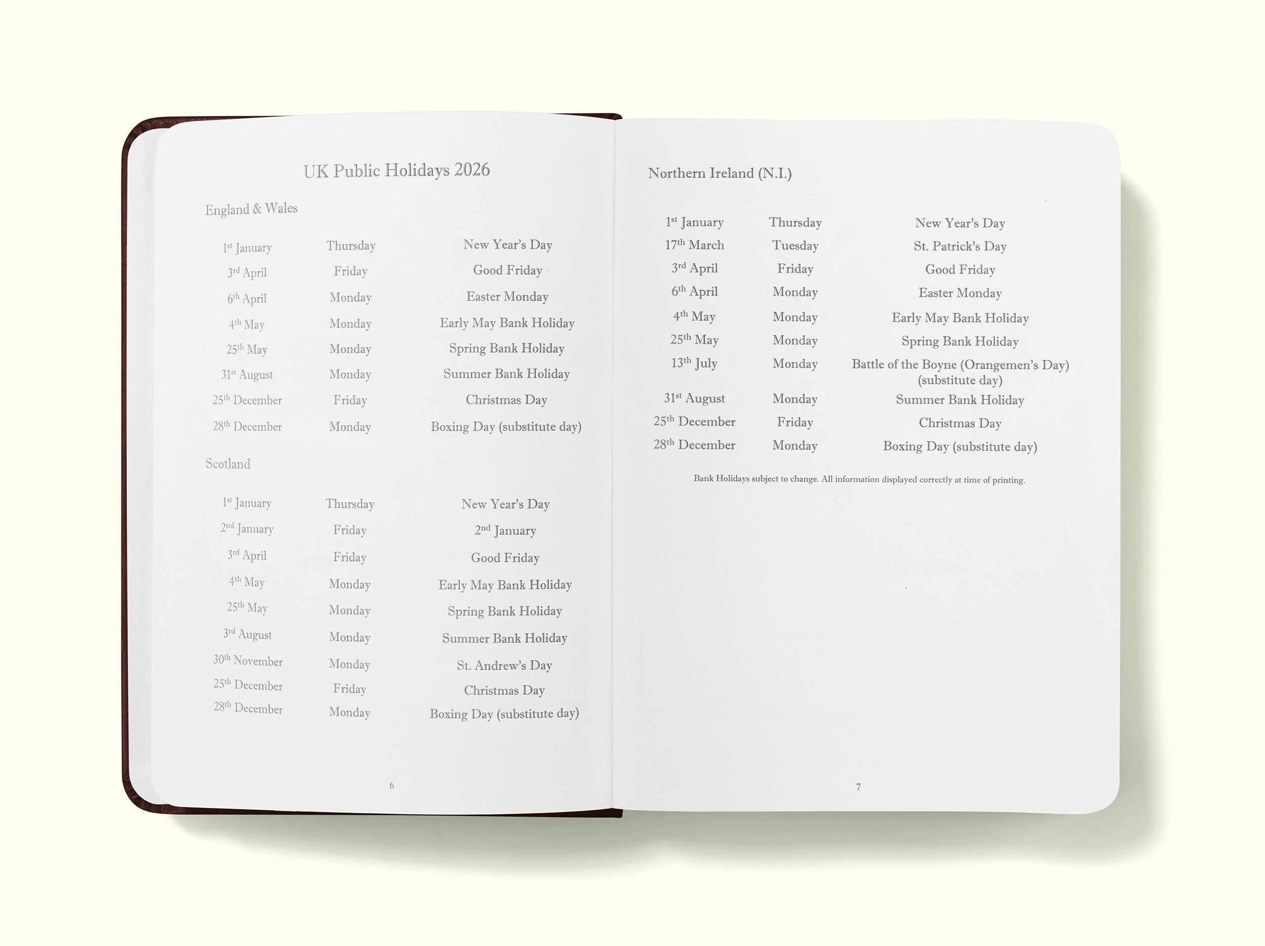 The Executive Journal – 2026 Daily Planner and Diary