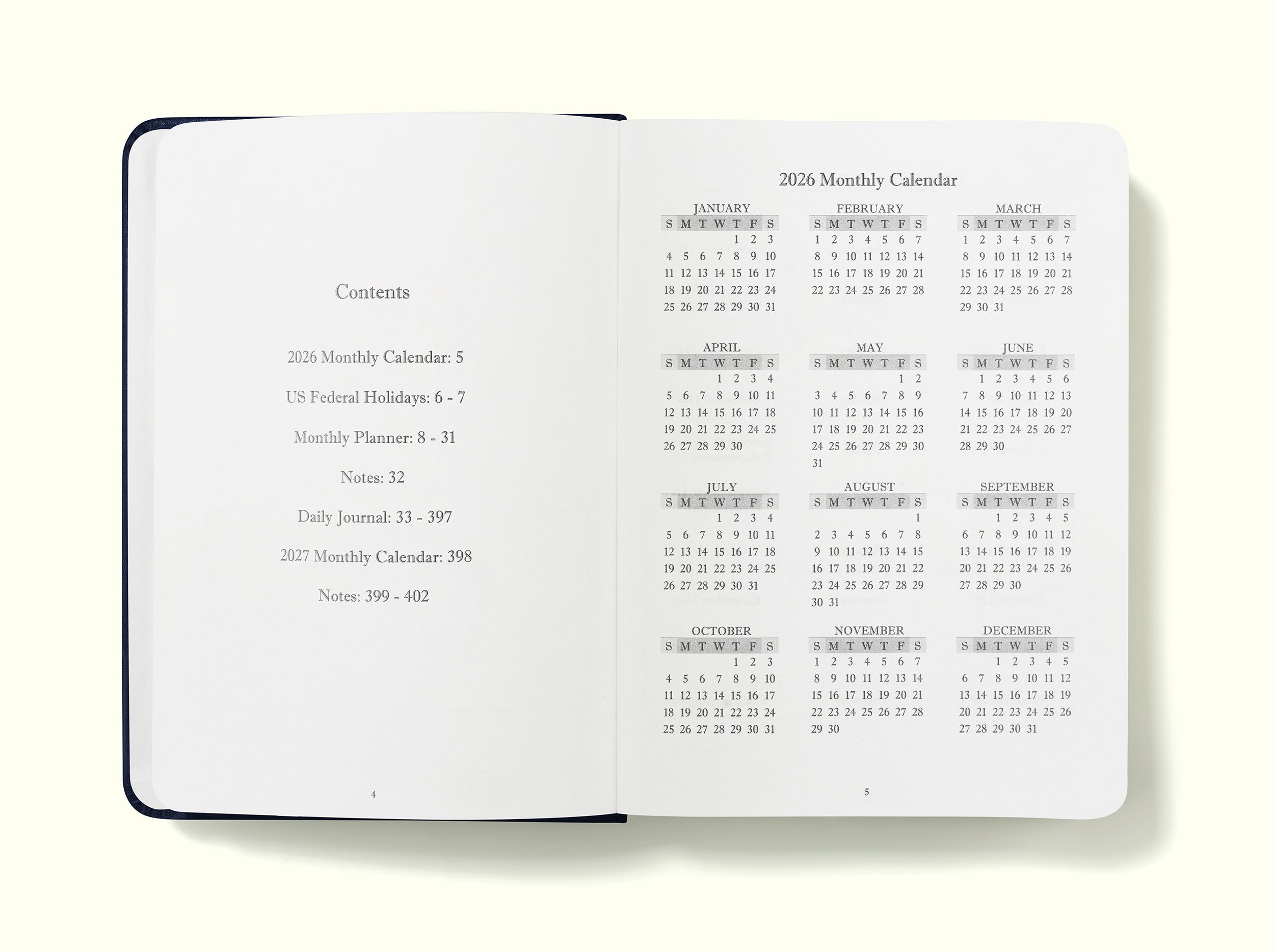 The Executive Journal – 2026 Daily Planner and Diary