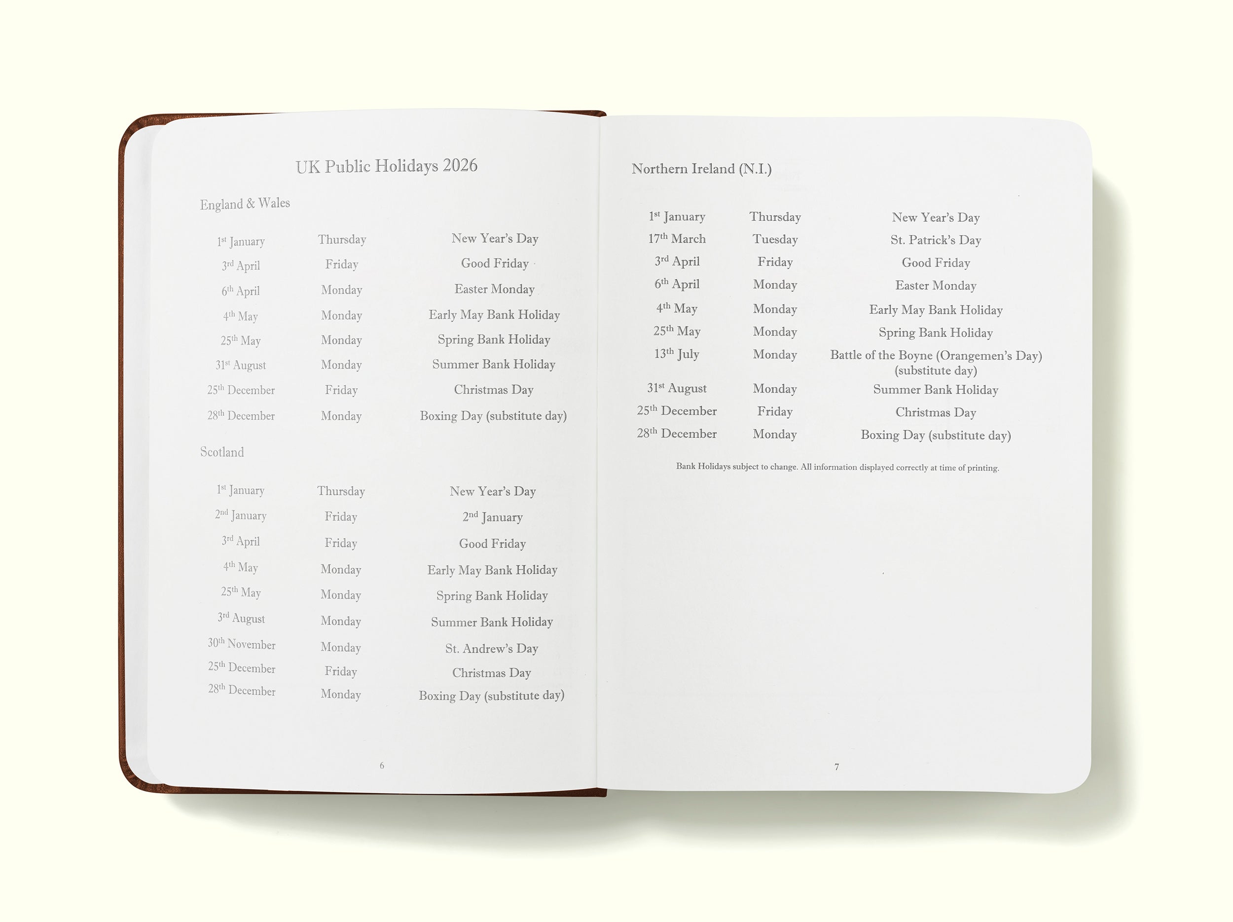The Executive Journal – 2026 Daily Planner and Diary