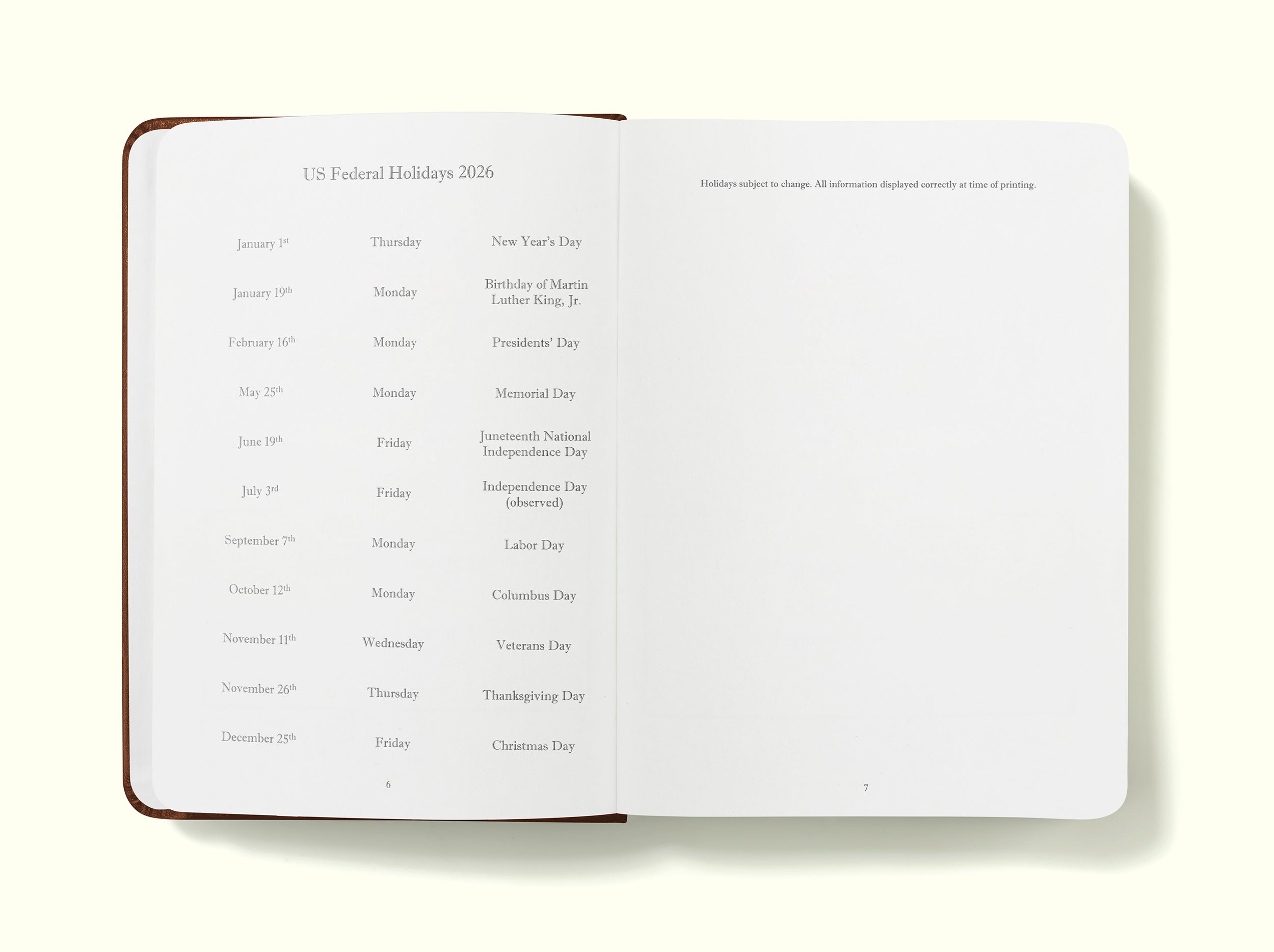 The Executive Journal – 2026 Daily Planner and Diary