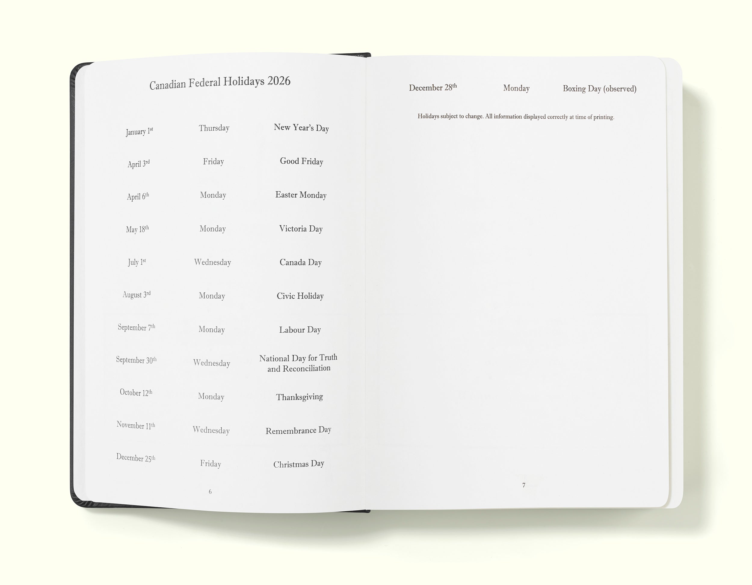 The Executive Journal – 2026 Daily Planner and Diary