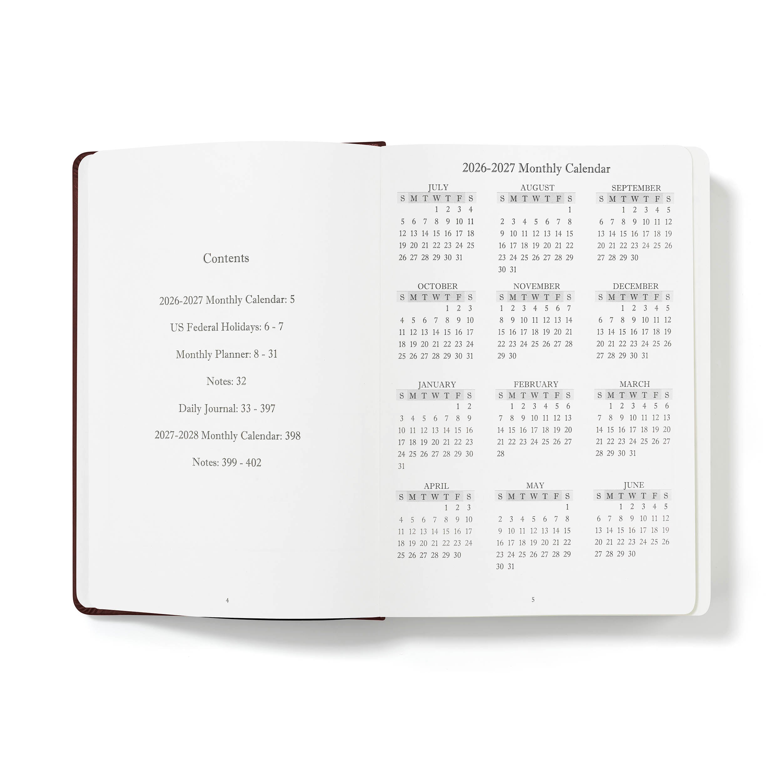The Executive Journal - Mid-Year Edition - July 2026 to June 2027 – with US Public Holidays