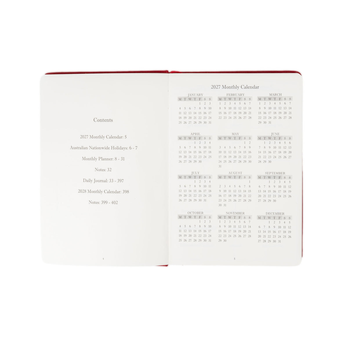 The Executive Journal – 2027 Edition – with Australian Public Holidays