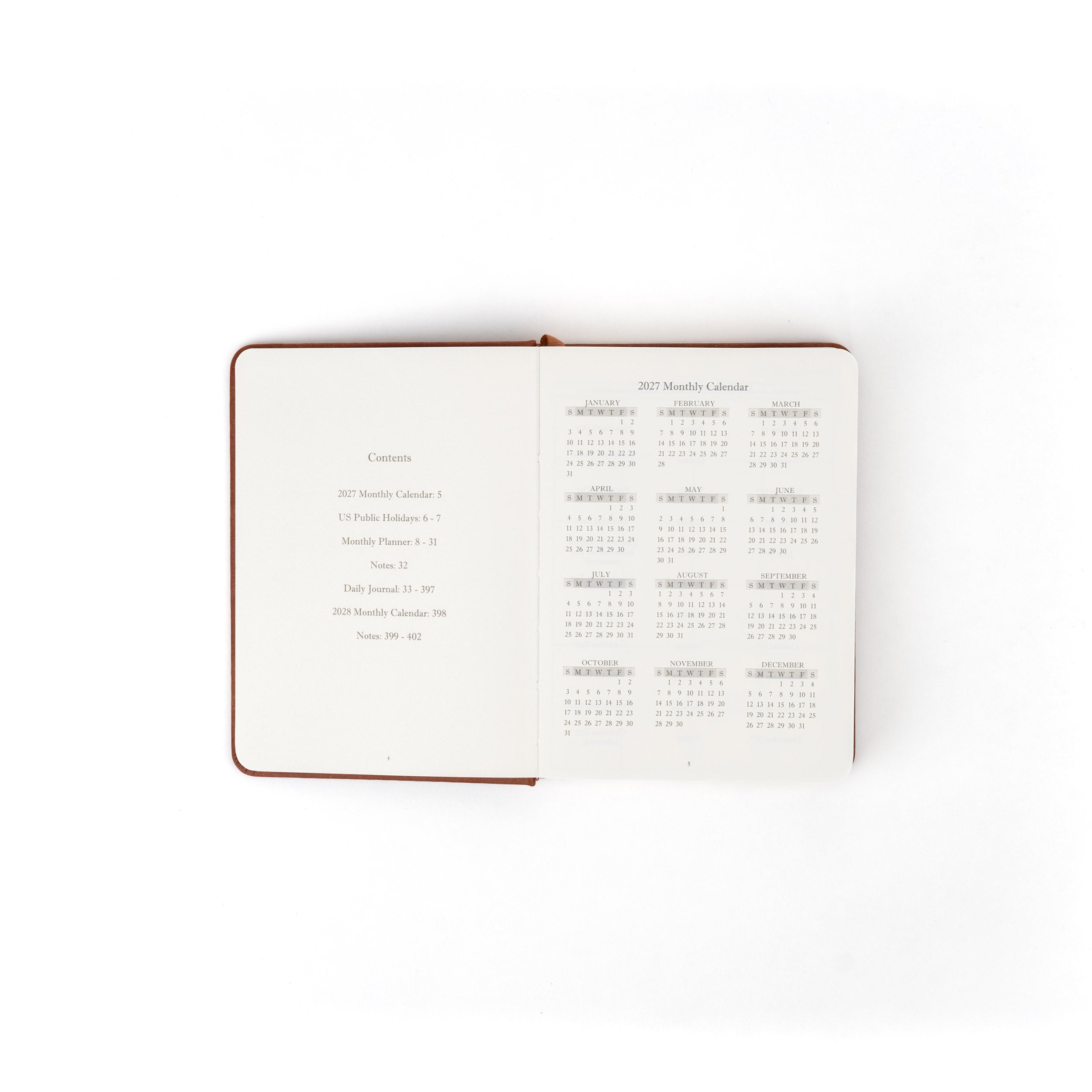 The Executive Journal – 2027 Edition – with US Public Holidays
