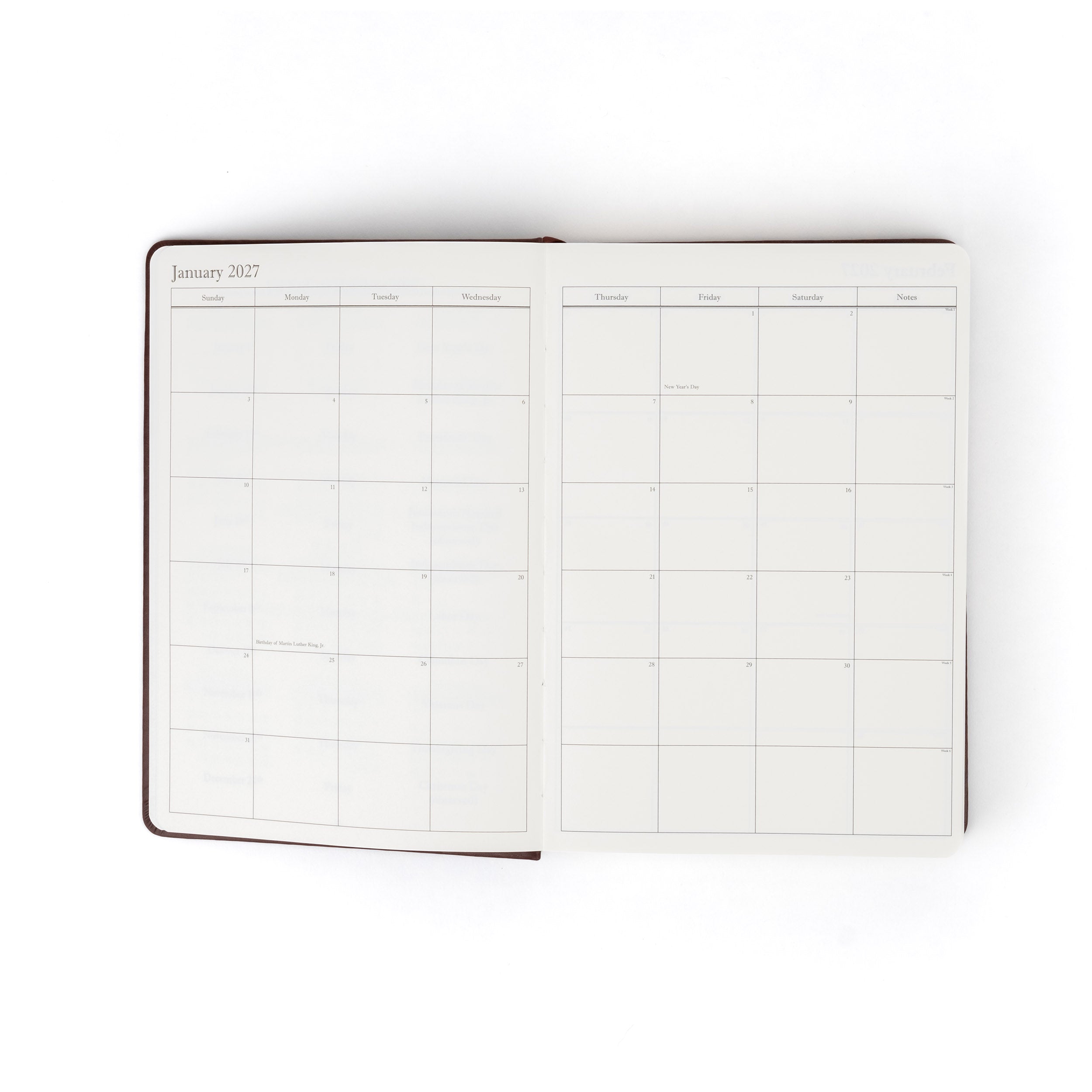 The Executive Journal – 2027 Edition – with US Public Holidays