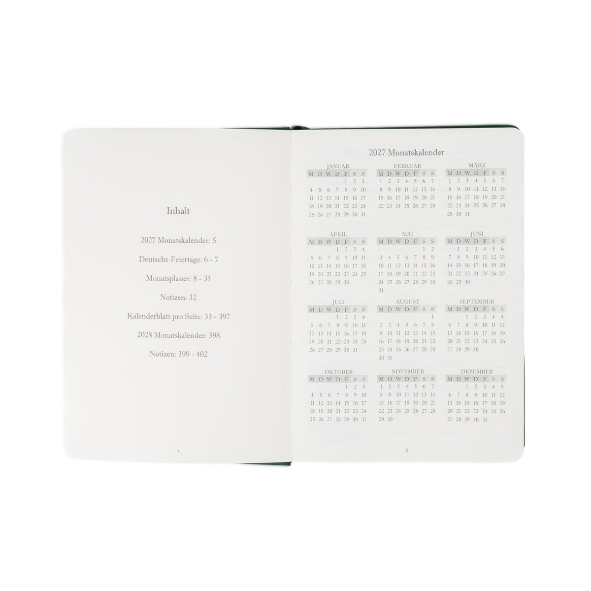 The Executive Journal – 2027 Edition – with German Public Holidays