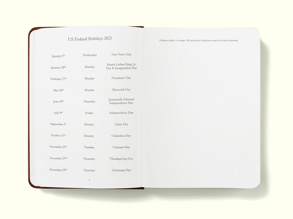 The Executive Journal – 2025 Daily Planner and Diary