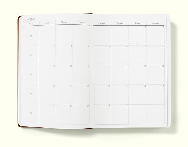 Executive Mid-Year Day Per Page Journal - July 2025 to June 2026 - Daily Diary Planner