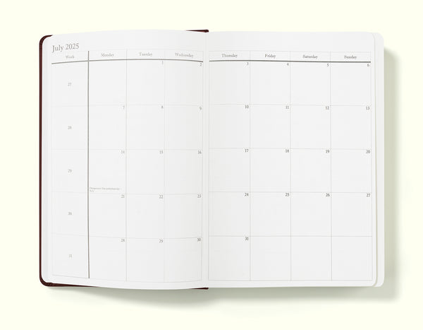 Executive Mid-Year Day Per Page Journal - July 2025 to June 2026 - Daily Diary Planner